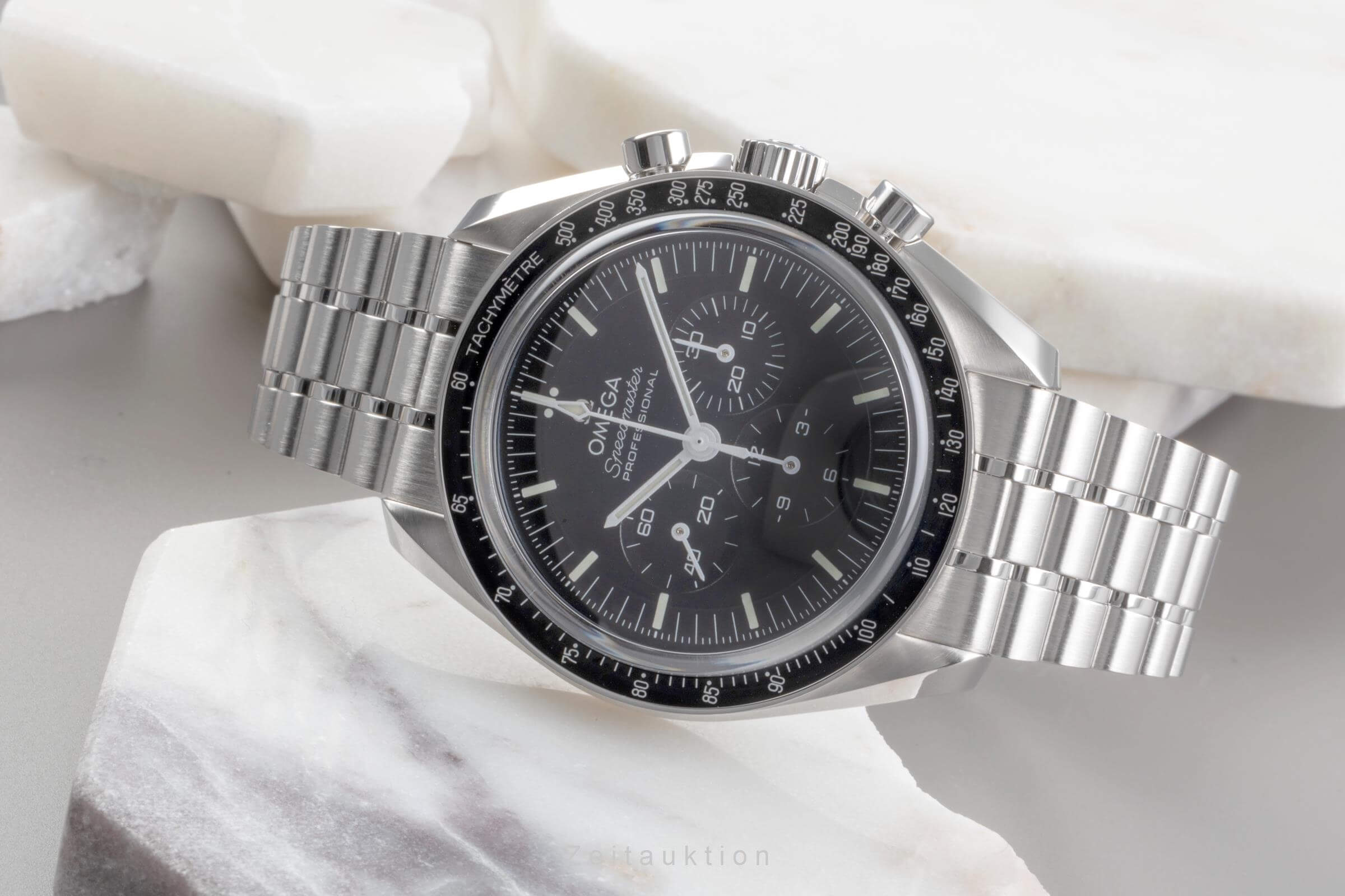 Omega Speedmaster Moonwatch cronografo acciaio carica manuale orologio da uomo 310.30.42.50.01.002 LP: 8700EUR  [2502354]