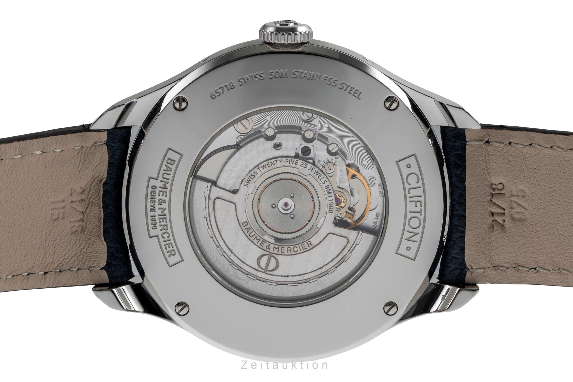 Baume & Mercier Clifton steel automatic Kal. BM11900 Ref. M0A10055