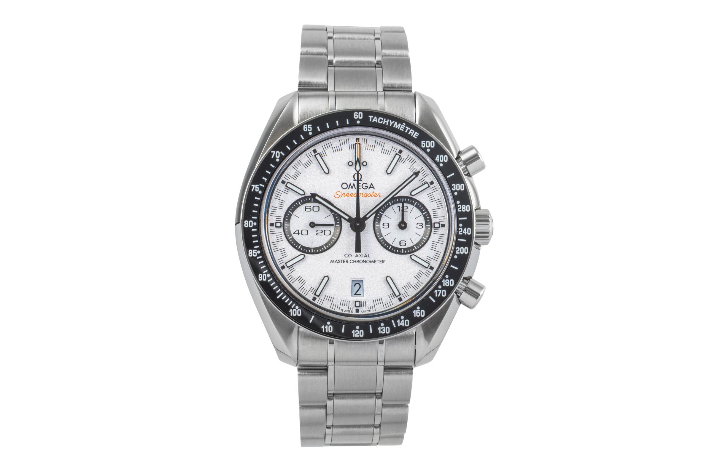 Omega Speedmaster Racing chronograph steel automatic men's watch 329.30.44.51.04.001 LP: 10400EUR  [2502359]