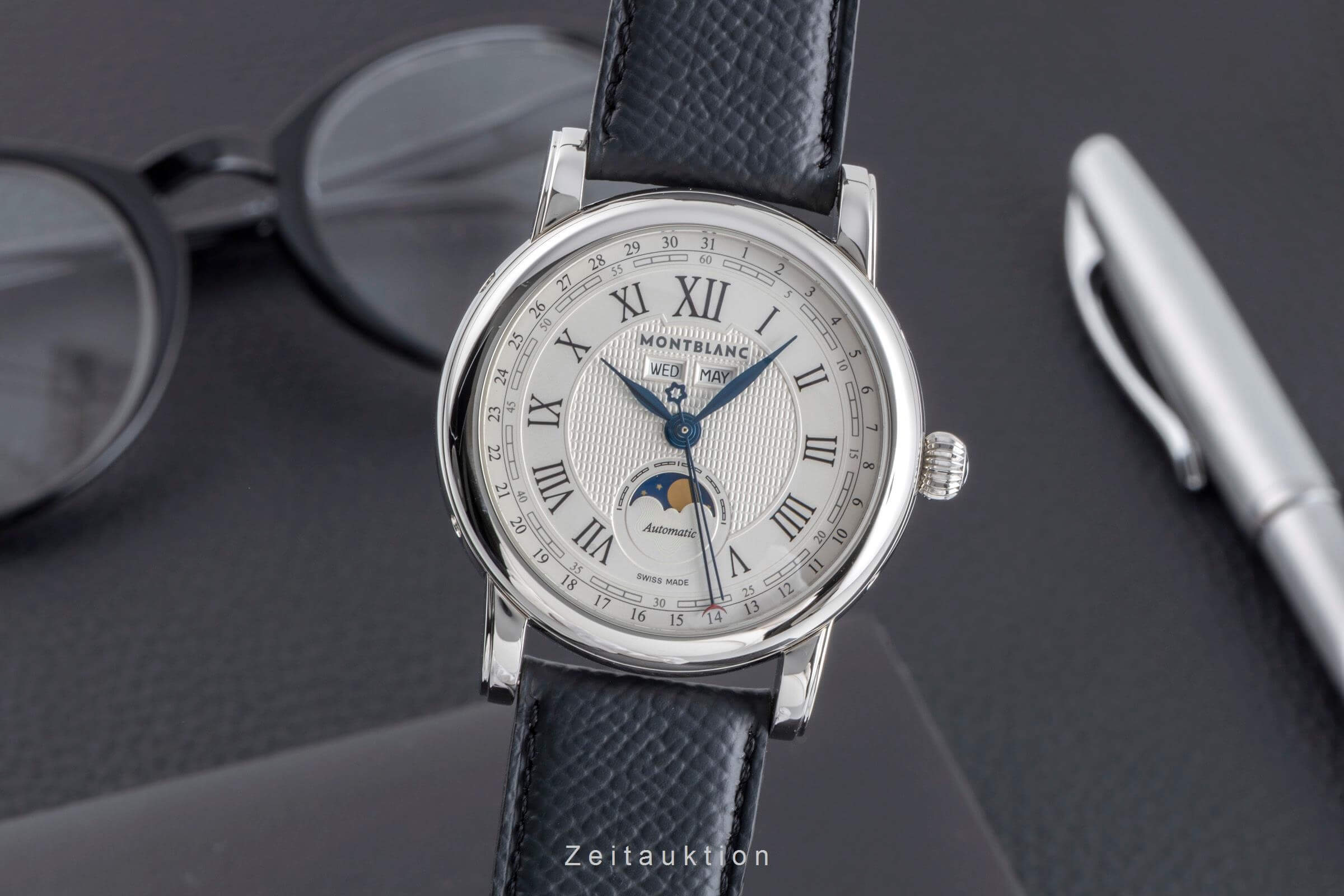 Montblanc 1858 acier automatique montre pour hommes 7241  [2502369]