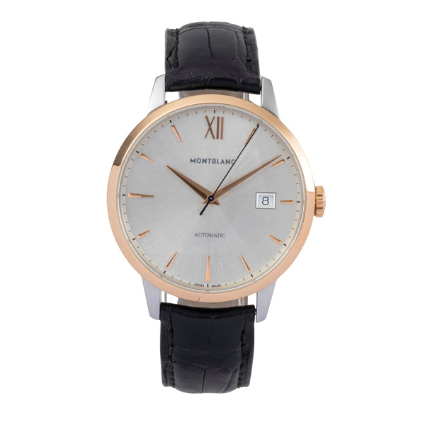 Montblanc Heritage acciaio / oro automatismo orologio da uomo 111624   7323  [2502371]