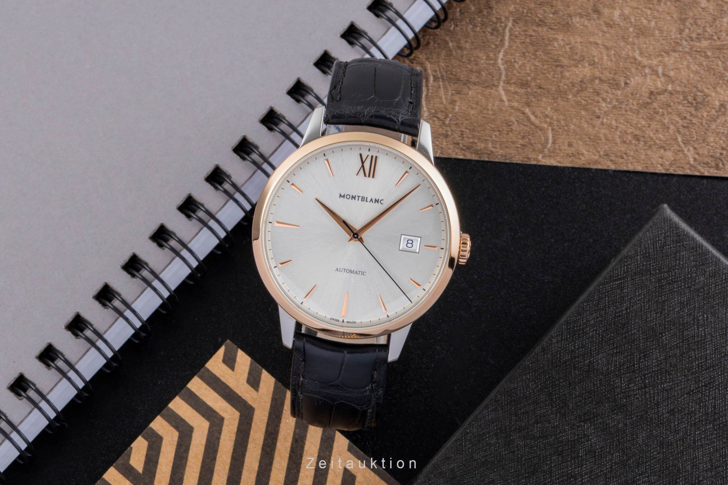 Montblanc Heritage acciaio / oro automatismo orologio da uomo 111624   7323  [2502371]