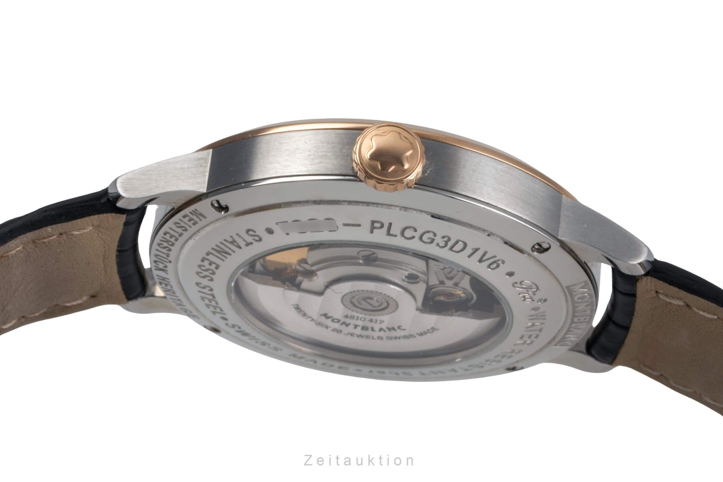 Montblanc Heritage acciaio / oro automatismo orologio da uomo 111624   7323  [2502371]