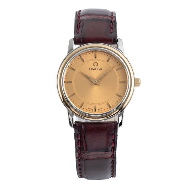 Omega De Ville acero / oro cuarzo reloj para damas  959.1150  [2502372]