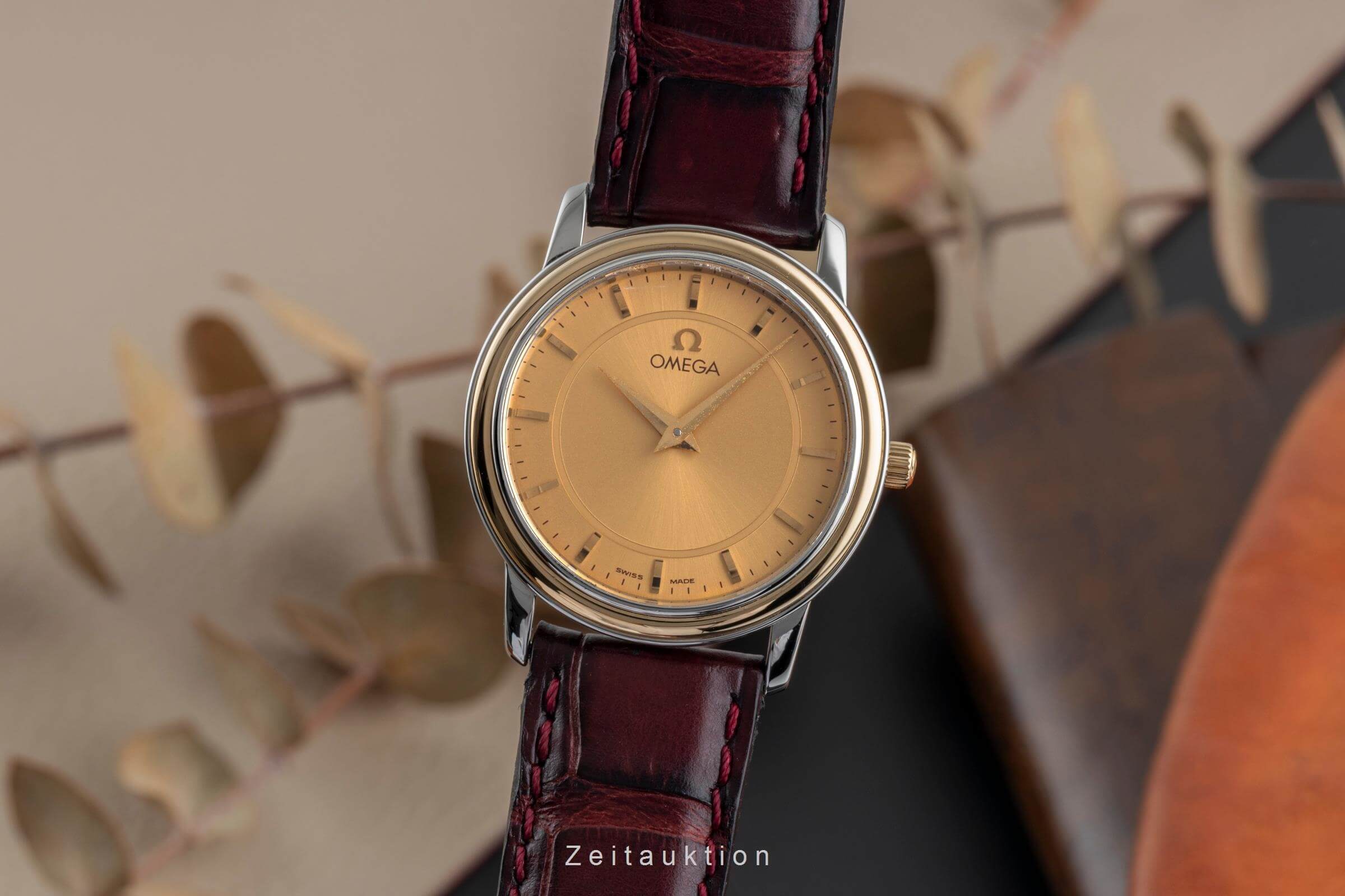 Omega De Ville acero / oro cuarzo reloj para damas  959.1150  [2502372]