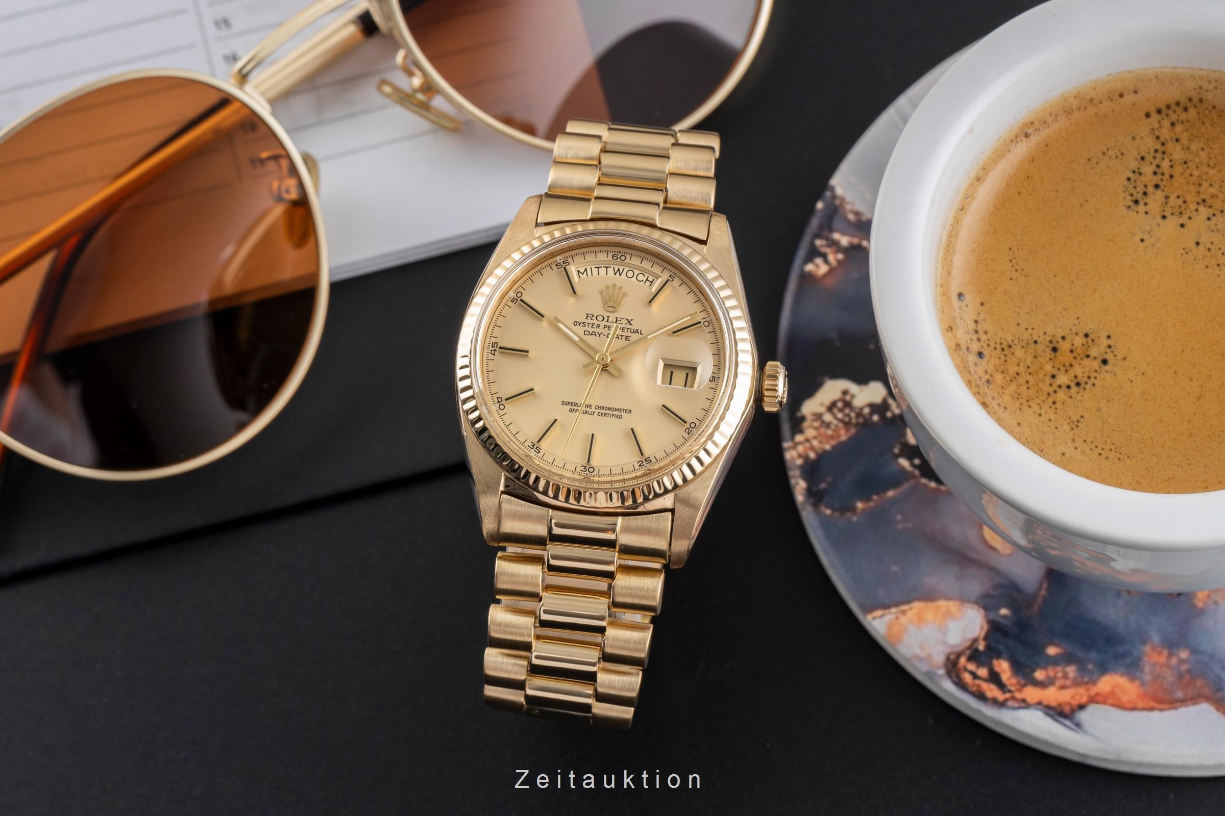 Rolex Day-Date 36 18k (0,750) Gold Automatik Herrenuhr Ref. 1803 Vintage [2502376]