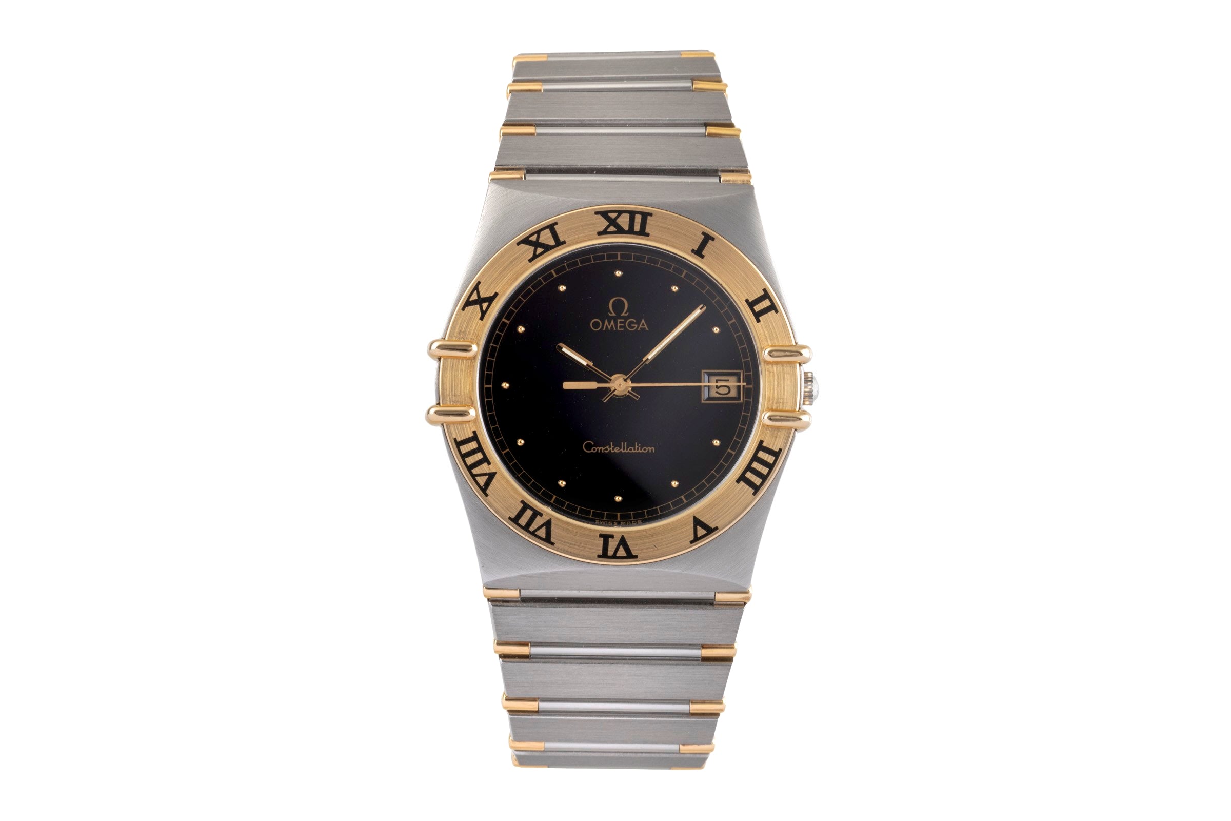 Omega Constellation steel / gold quartz men's watch 396.1070  [2502380]
