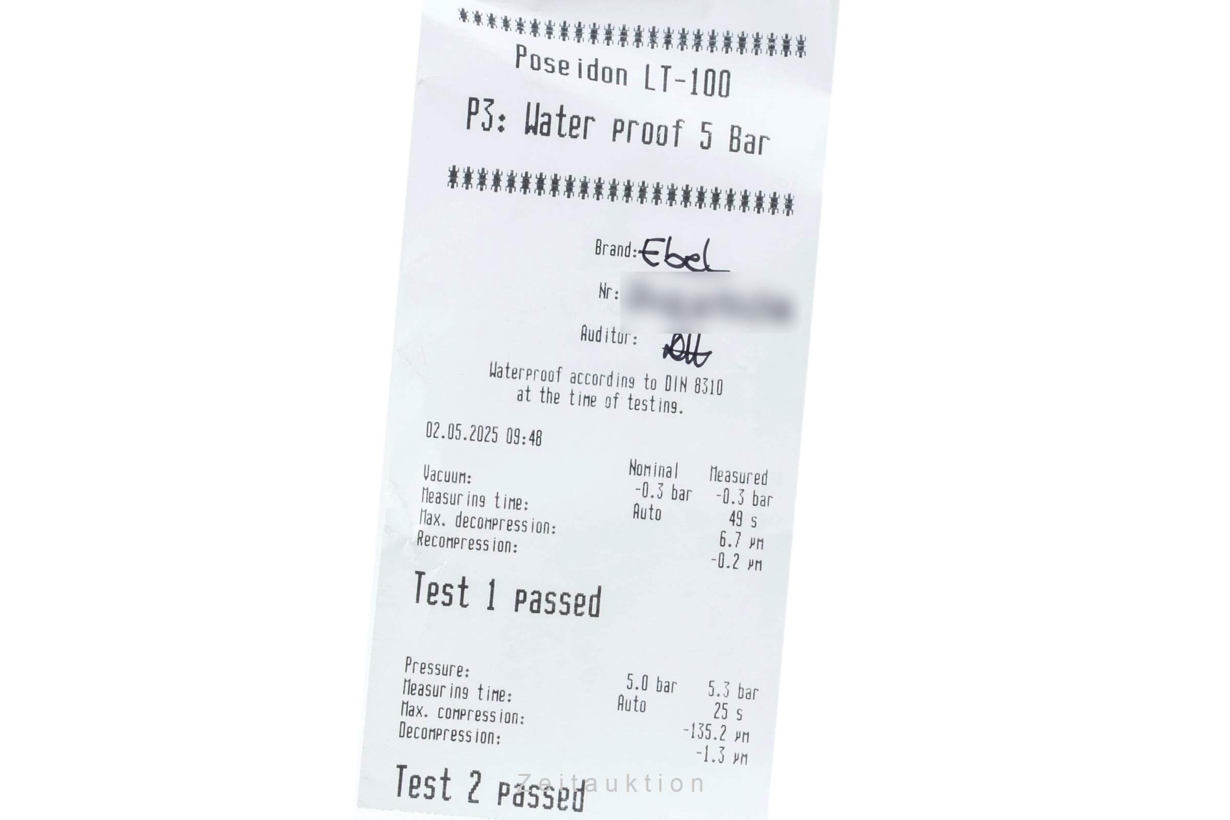 Ebel Classic Sport acero automático reloj para caballeros 1216651 05.4.14.2071 LP: 2950EUR  [2502384]