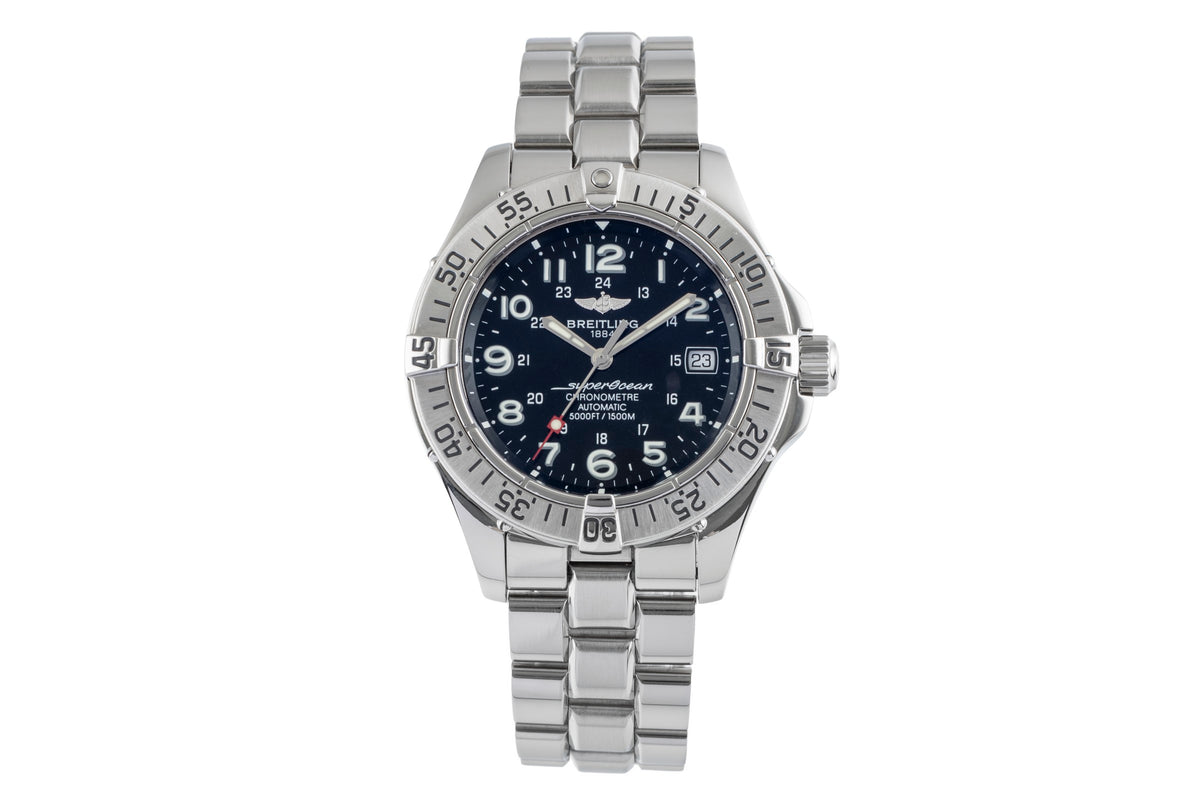 Breitling Superocean steel automatic men's watch A17360 LP: 5300EUR  [2502385]