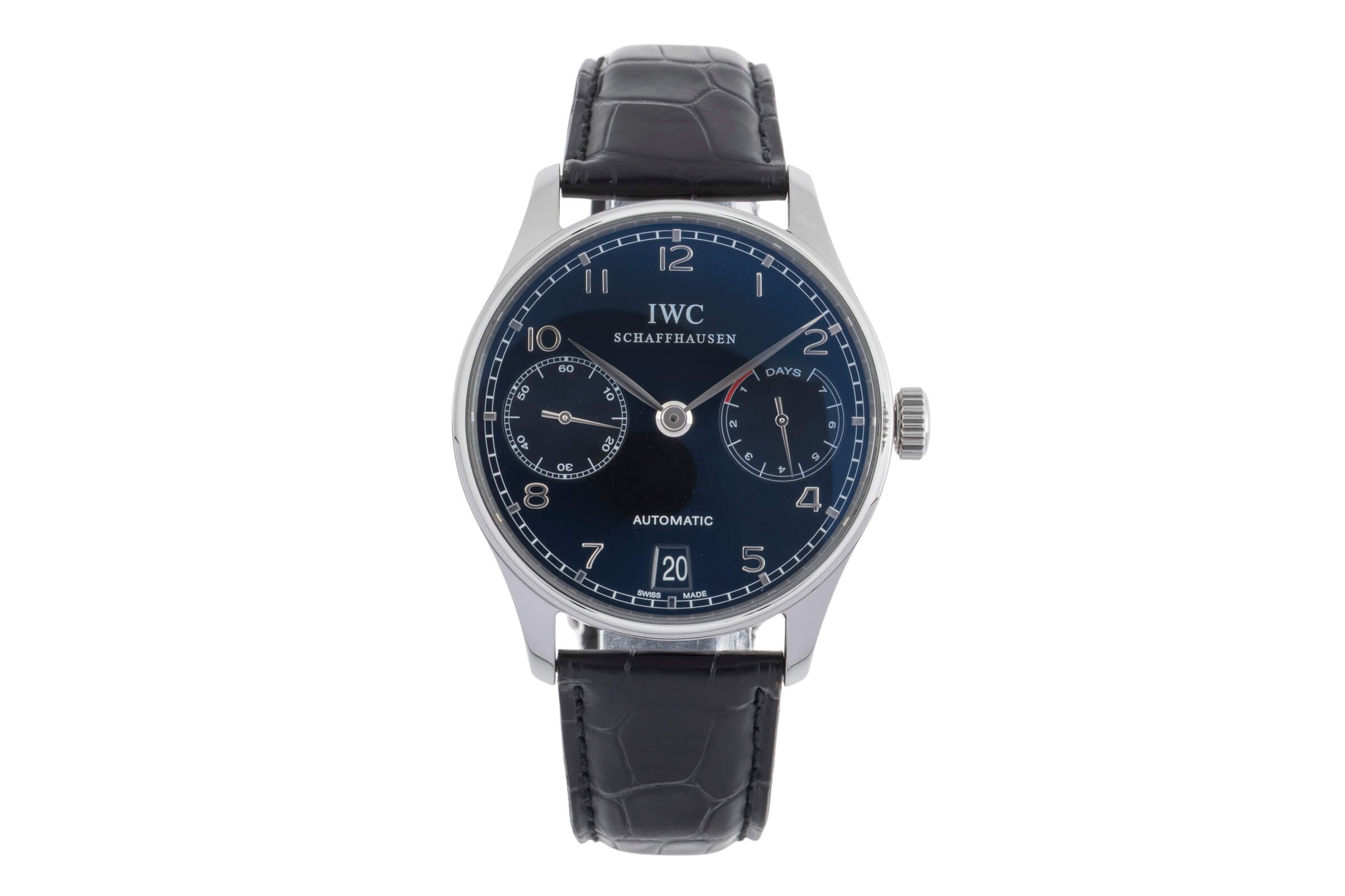 IWC Portugieser acciaio automatismo orologio da uomo IW500109 LP: 14000EUR  [2502386]