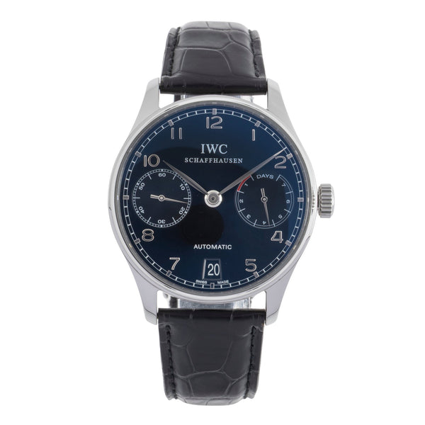 IWC Portugieser acciaio automatismo orologio da uomo IW500109 LP: 14000EUR  [2502386]