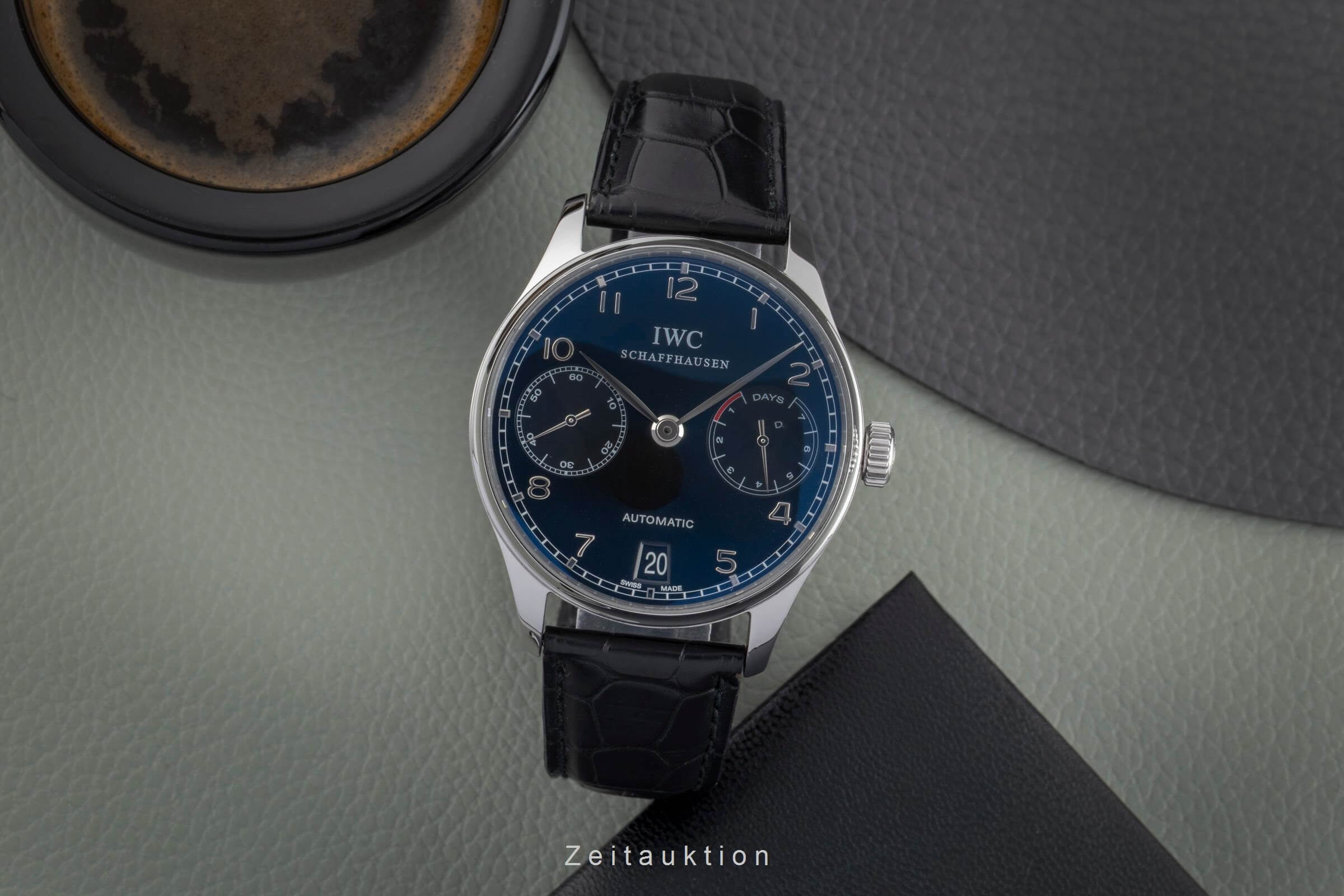 IWC Portugieser acciaio automatismo orologio da uomo IW500109 LP: 14000EUR  [2502386]