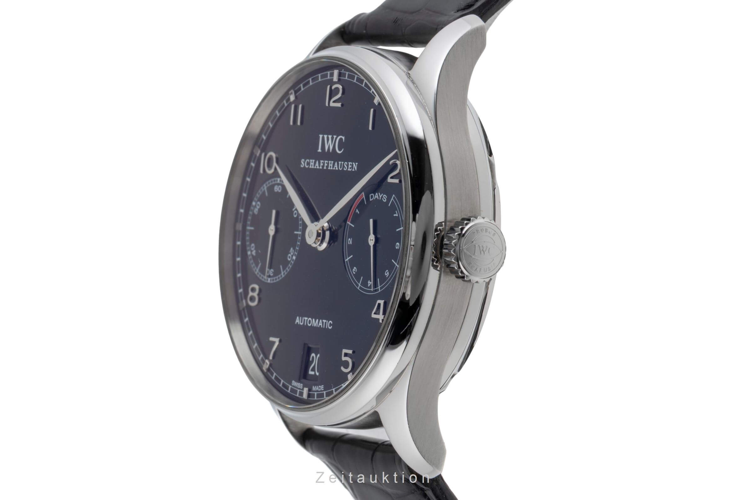 IWC Portugieser acciaio automatismo orologio da uomo IW500109 LP: 14000EUR  [2502386]