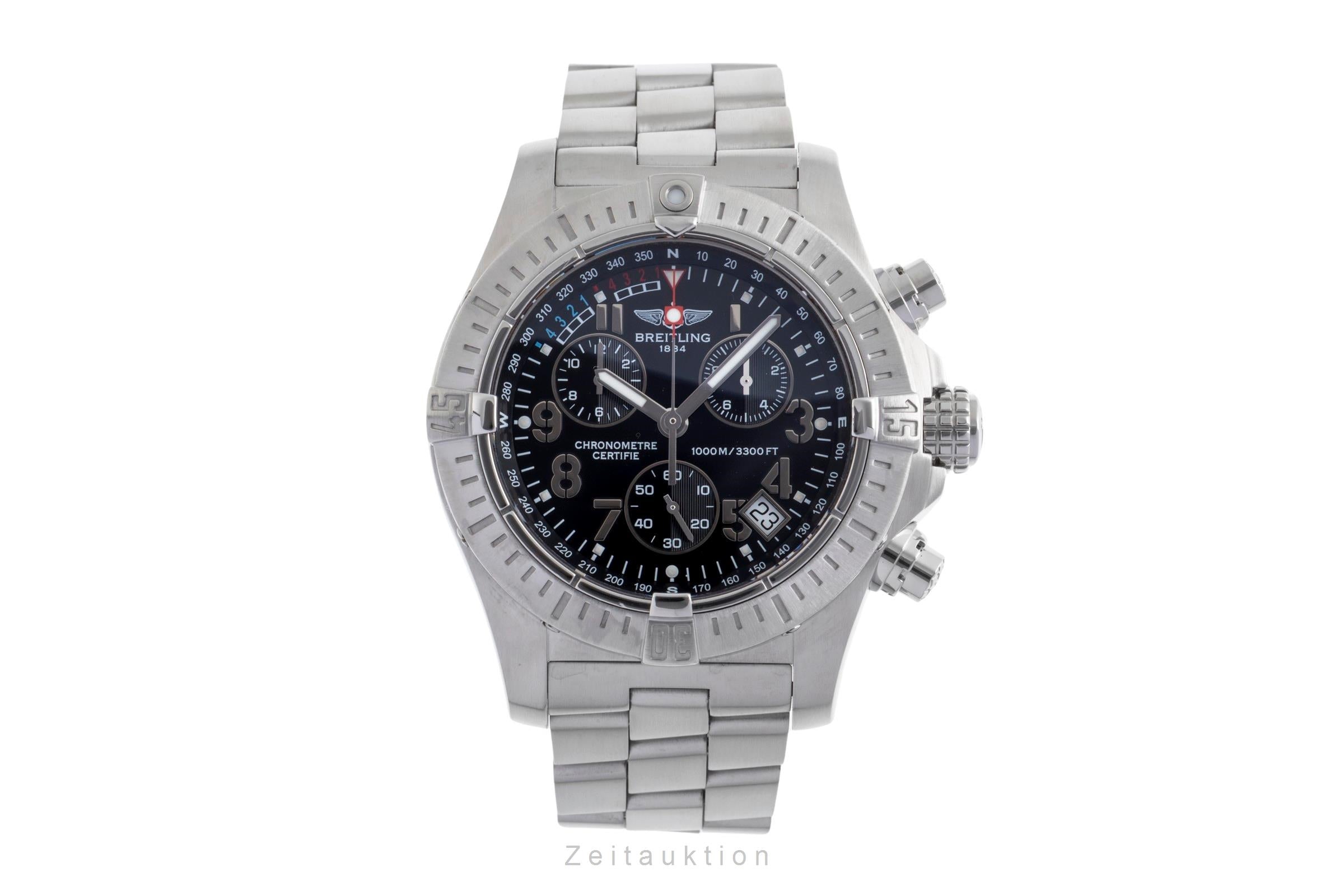 Breitling Avenger Seawolf chronograph steel quartz Kal. B73 Ref