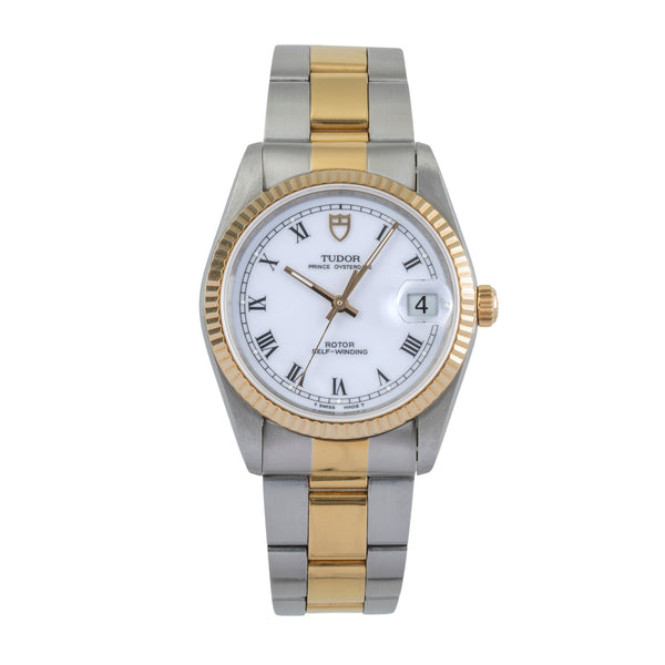 Tudor Oysterdate acciaio / oro automatismo orologio da uomo 74033  [2502393]