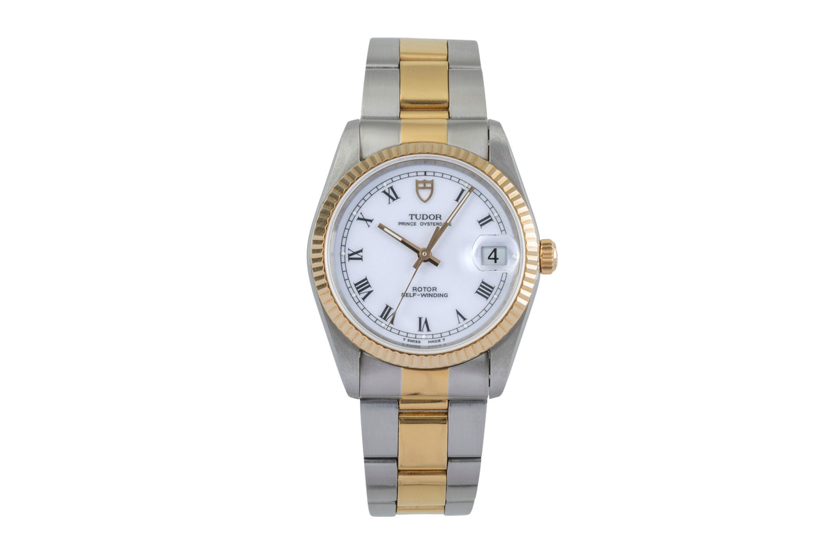 Tudor Oysterdate steel / gold automatic men's watch 74033  [2502393]