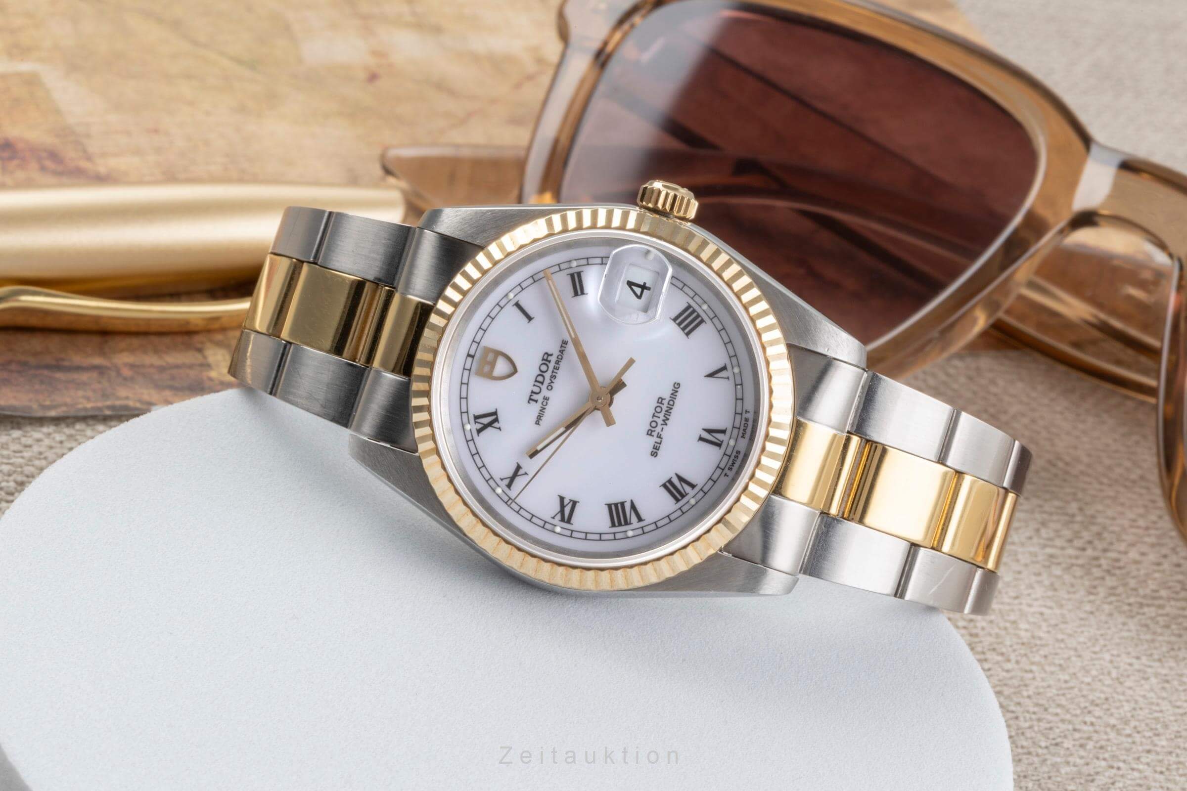 Tudor Oysterdate acciaio / oro automatismo orologio da uomo 74033  [2502393]