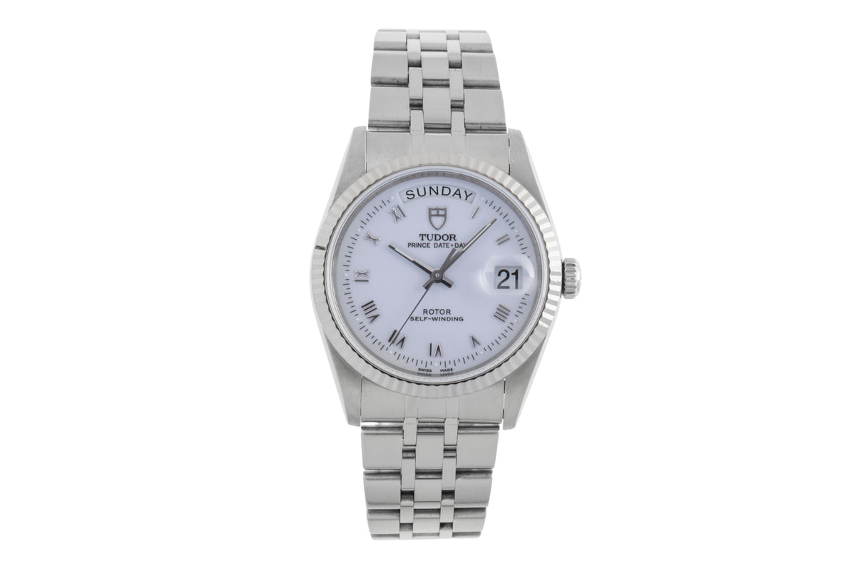 Tudor Date-Day steel / white gold automatic men's watch 76214  [2502396]