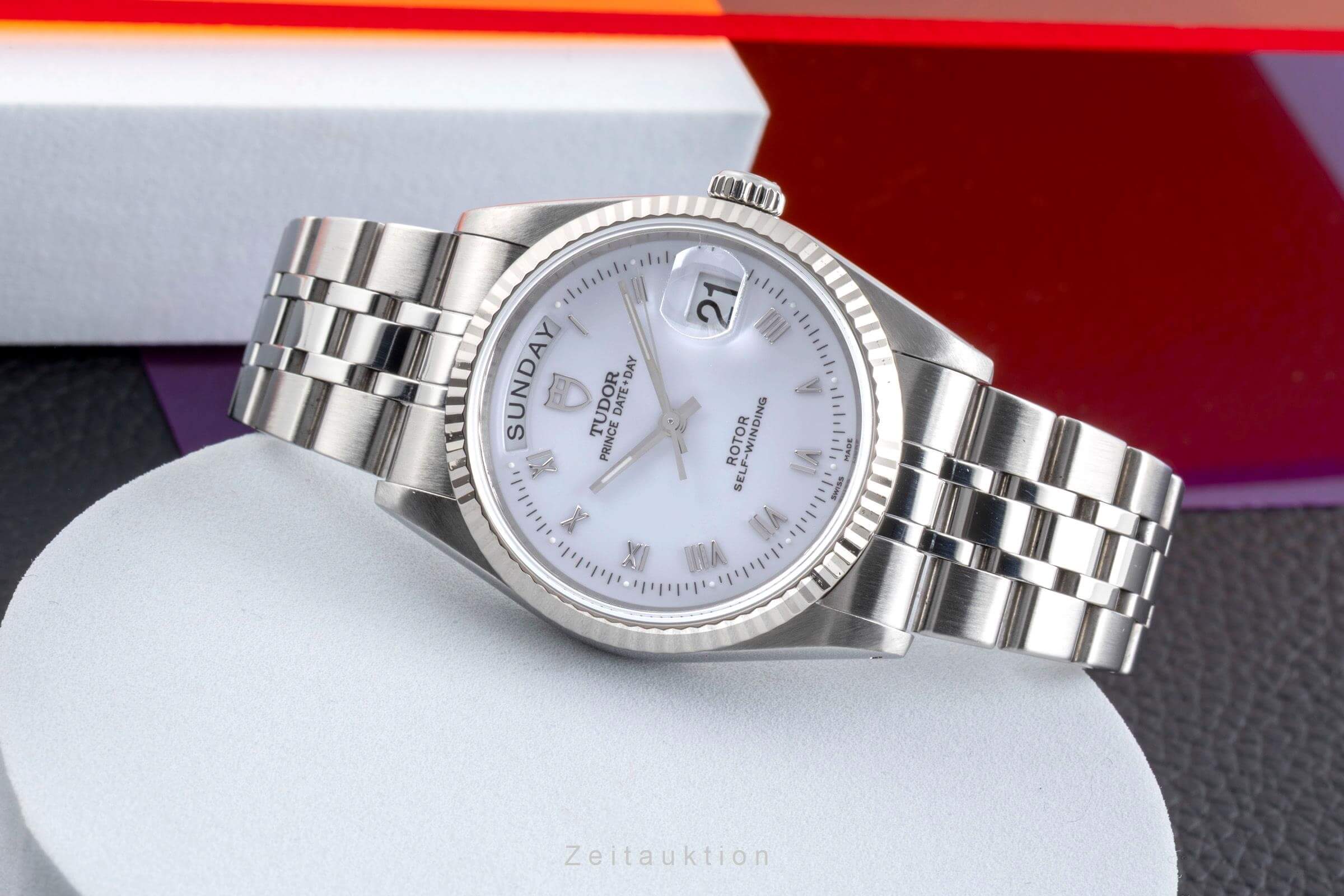 Tudor Date-Day acero / oro blanco automático reloj para caballeros 76214  [2502396]