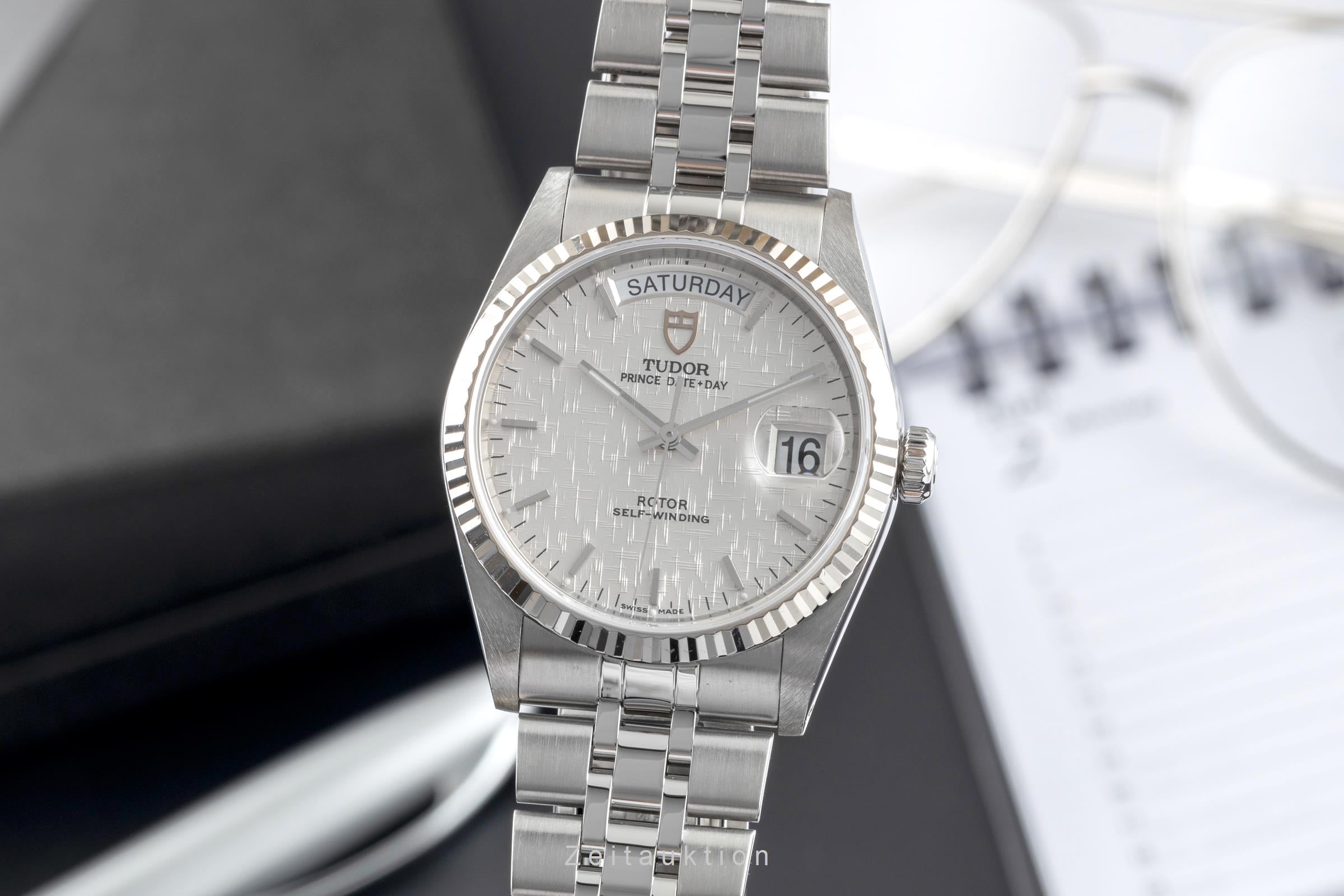 Tudor Date-Day acero / oro blanco automático reloj para caballeros 76214  [2502398]