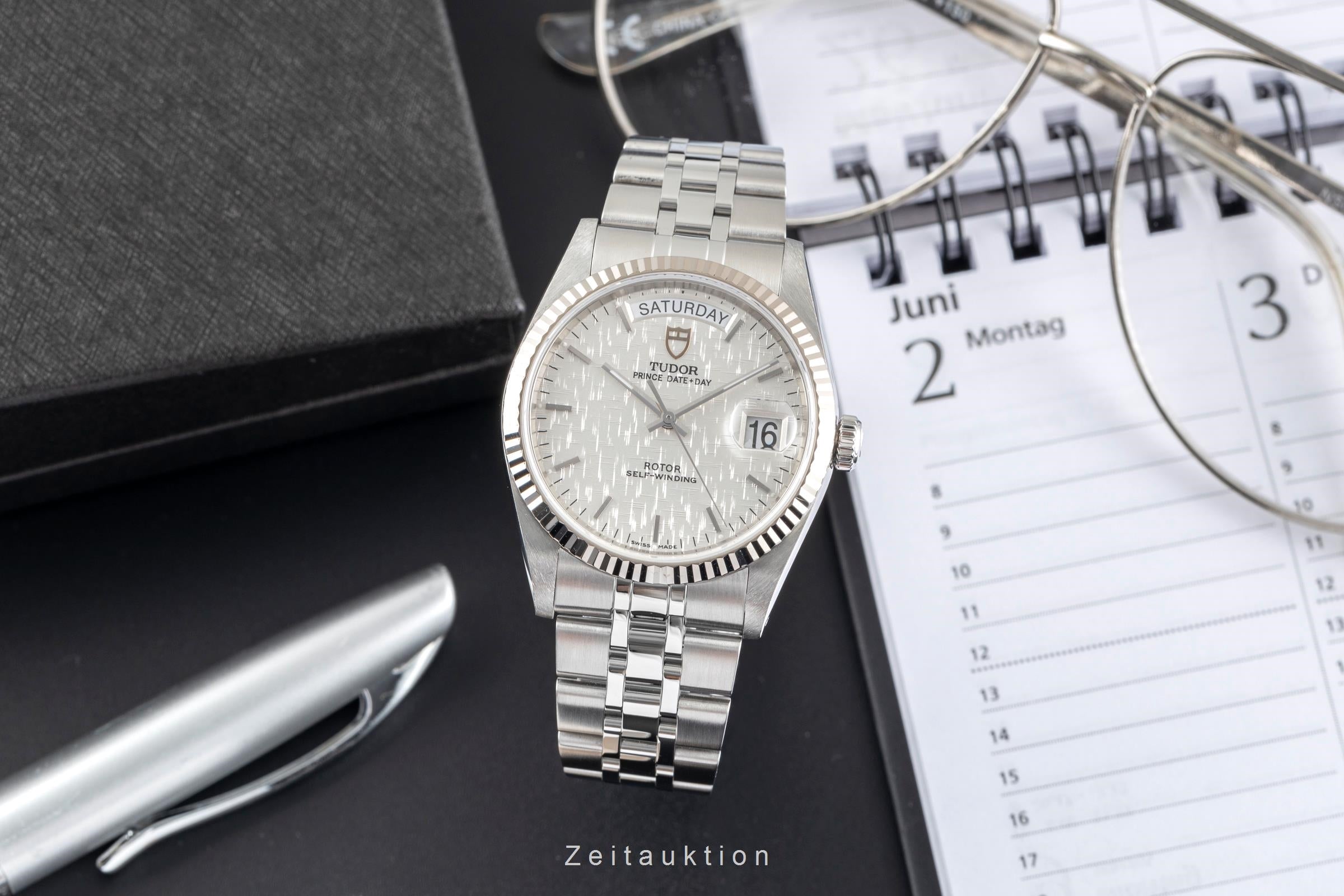 Tudor Date-Day acero / oro blanco automático reloj para caballeros 76214  [2502398]