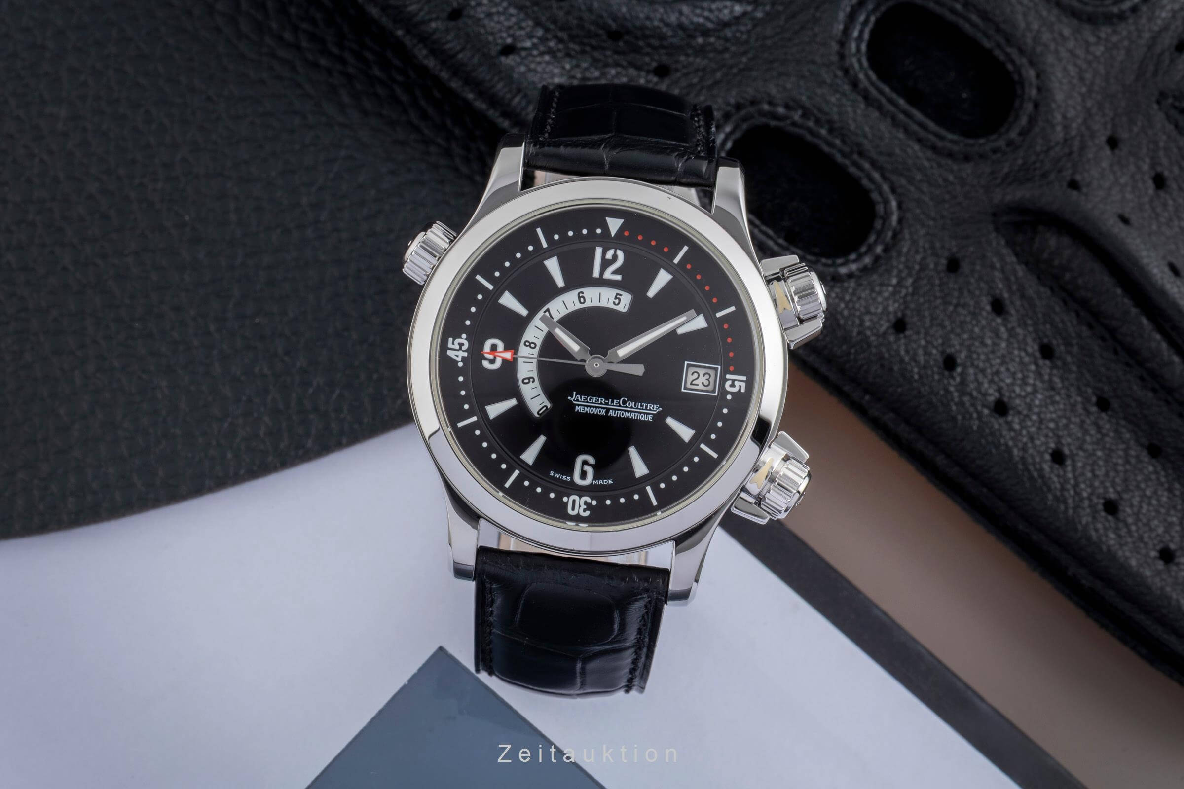 Jaeger LeCoultre Memovox steel automatic Kal. 918 Ref. Q1708470