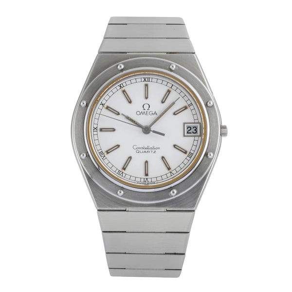 Omega Constellation acier quartz montre pour hommes 196.0147   396.0879 Vintage  [2502404]