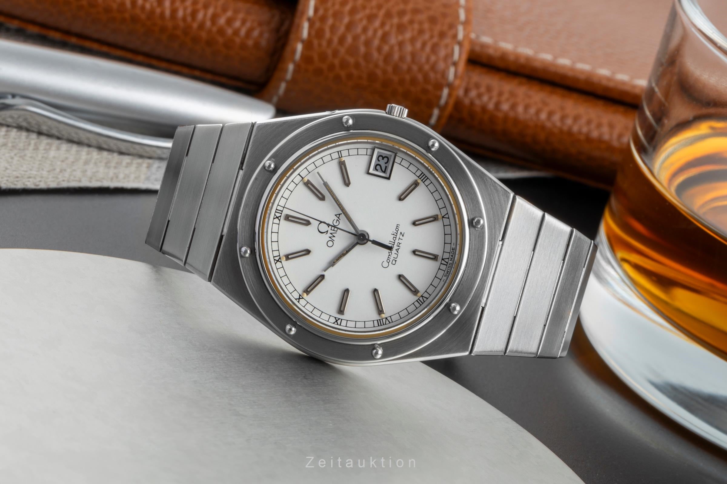 Omega Constellation acier quartz montre pour hommes 196.0147   396.0879 Vintage  [2502404]
