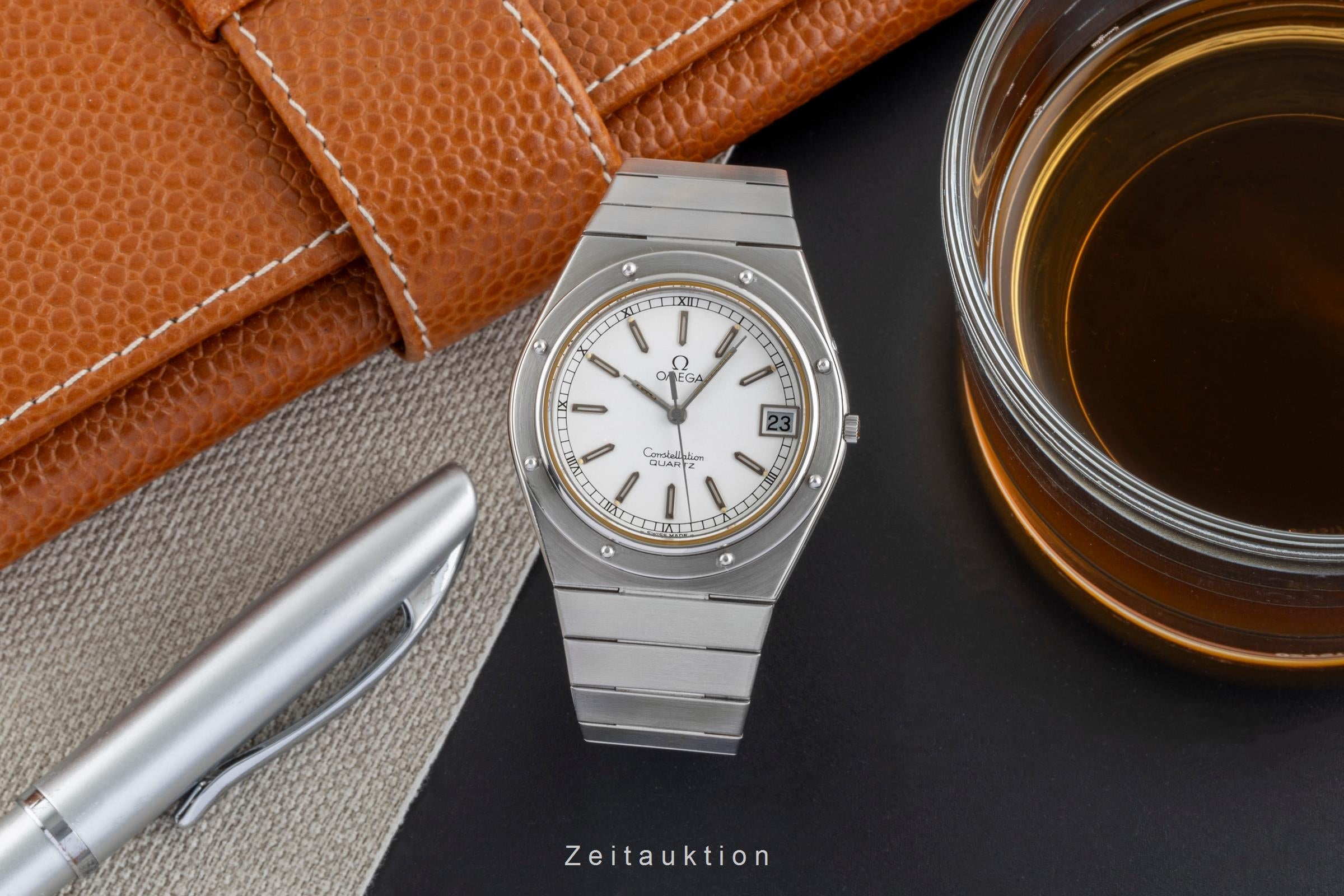 Omega Constellation acier quartz montre pour hommes 196.0147   396.0879 Vintage  [2502404]