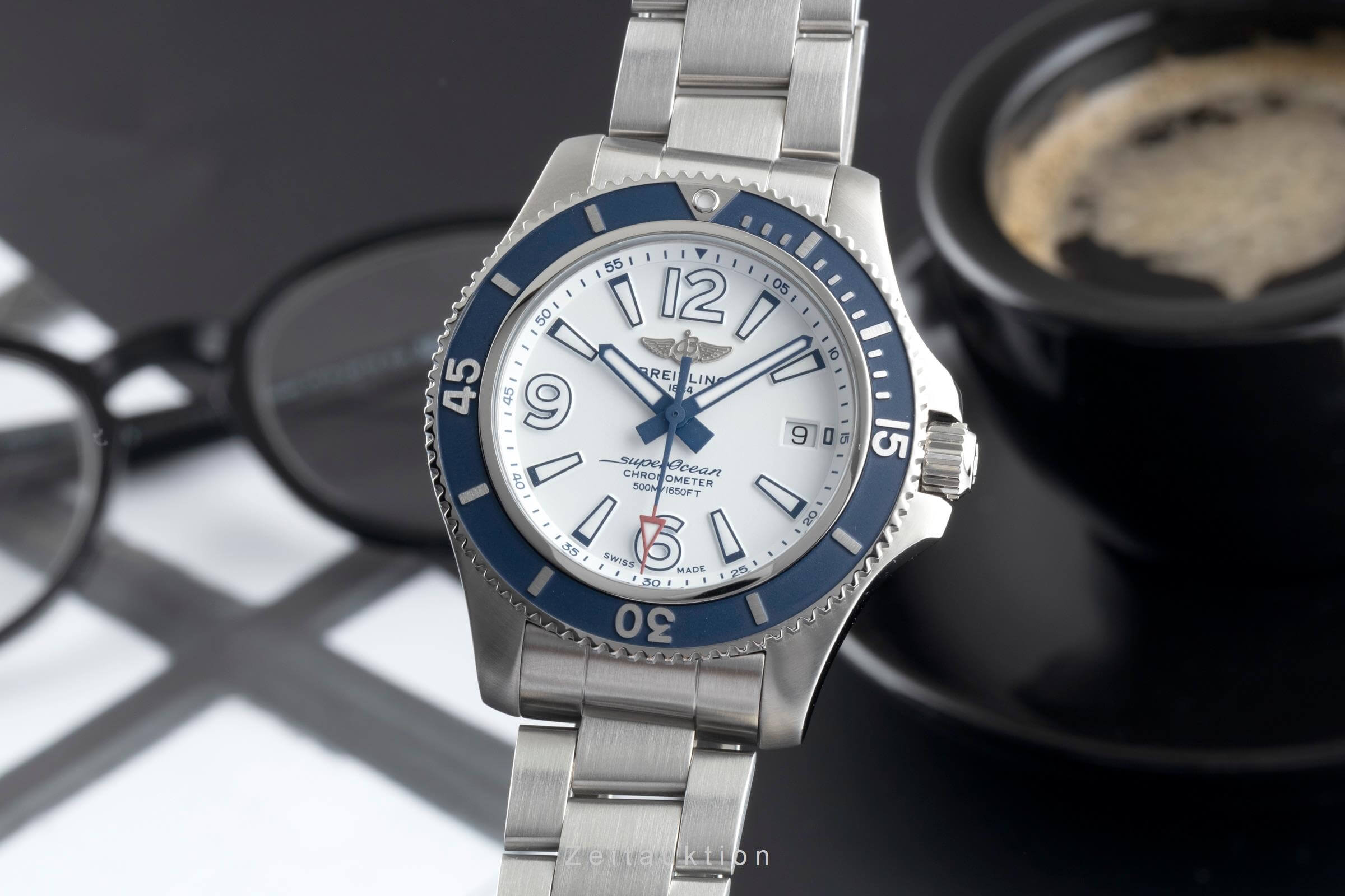 Breitling Superocean steel automatic men's watch A17366D81A1A1  [2502406]