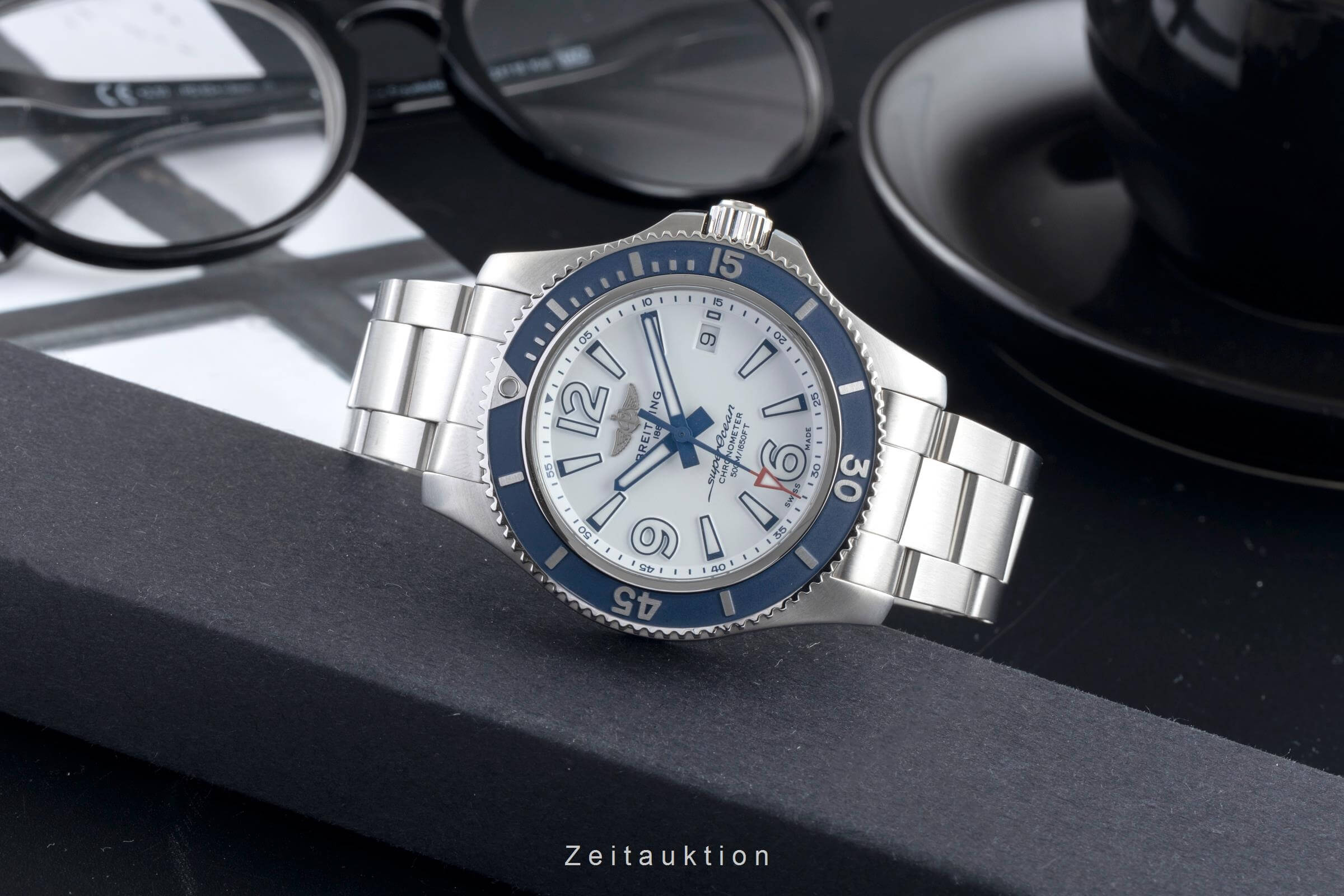 Breitling Superocean steel automatic Kal. B17 Ref. A17366D81A1A1
