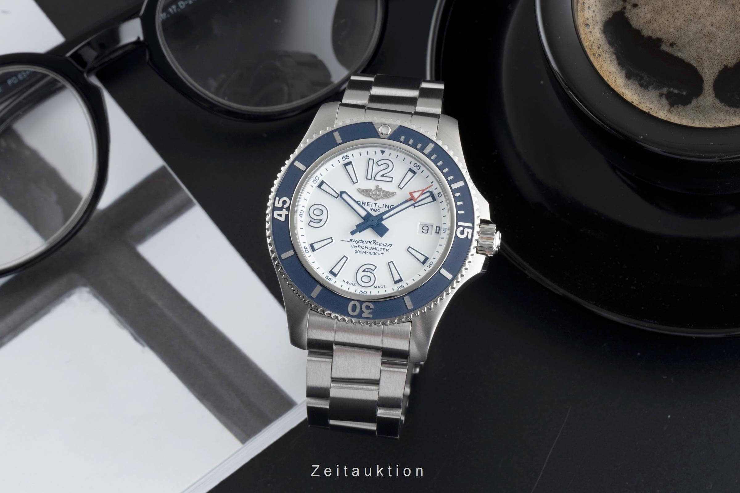 Breitling Superocean steel automatic men's watch A17366D81A1A1  [2502406]