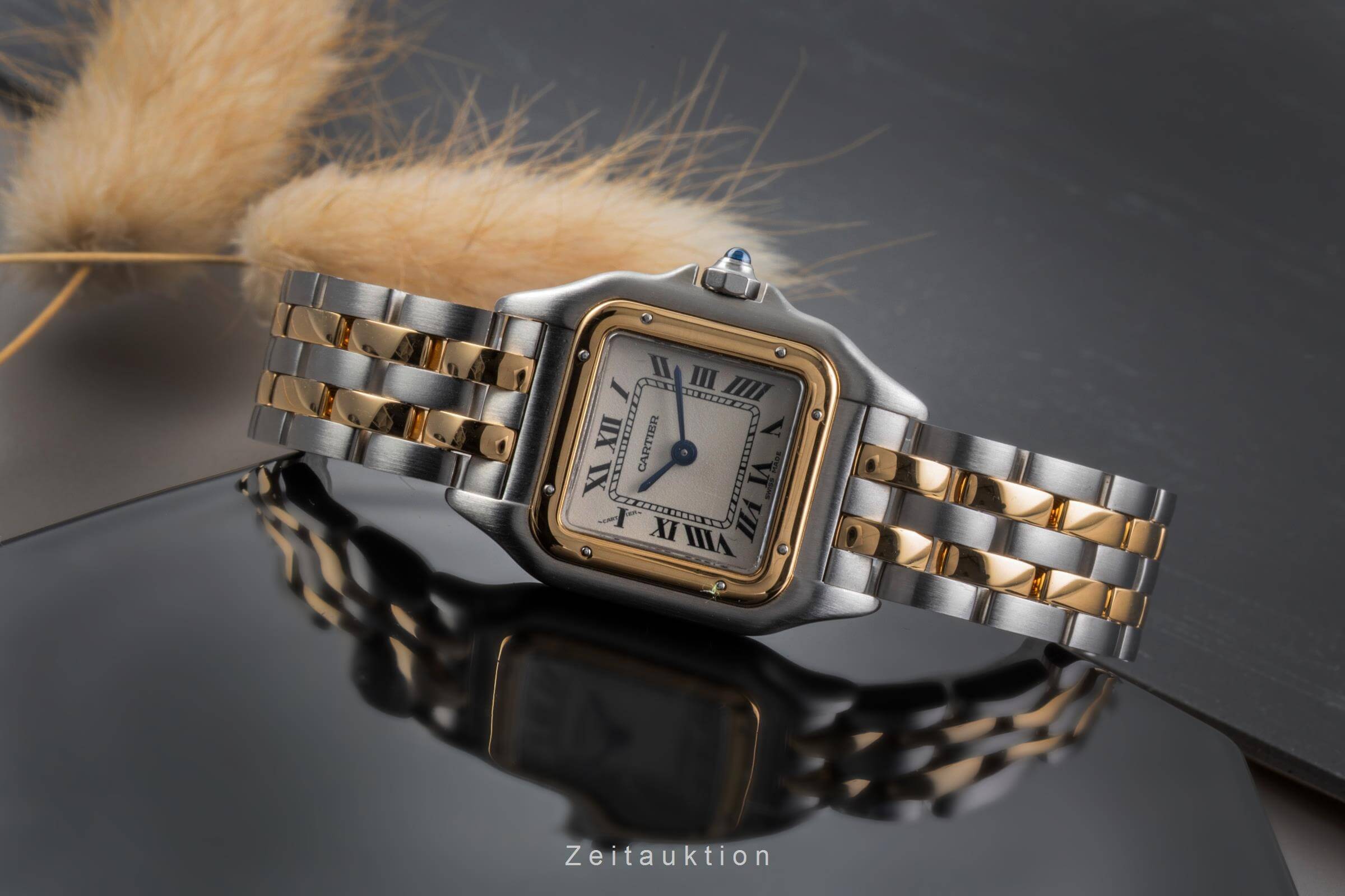 Cartier Panthere acciaio / oro quarzo orologio da donna 84083242  [2502409]