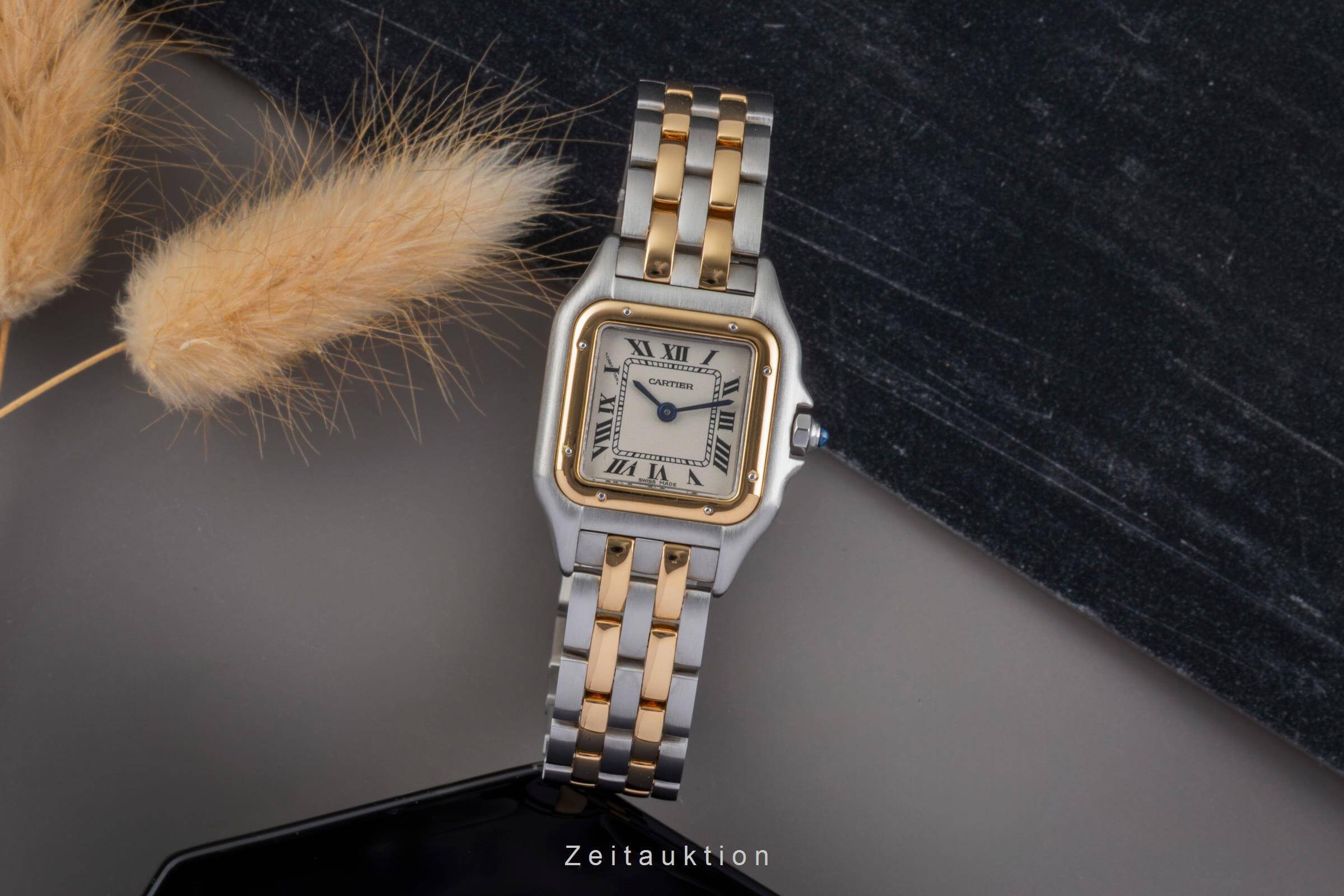 Cartier Panthere acciaio / oro quarzo orologio da donna 84083242  [2502409]