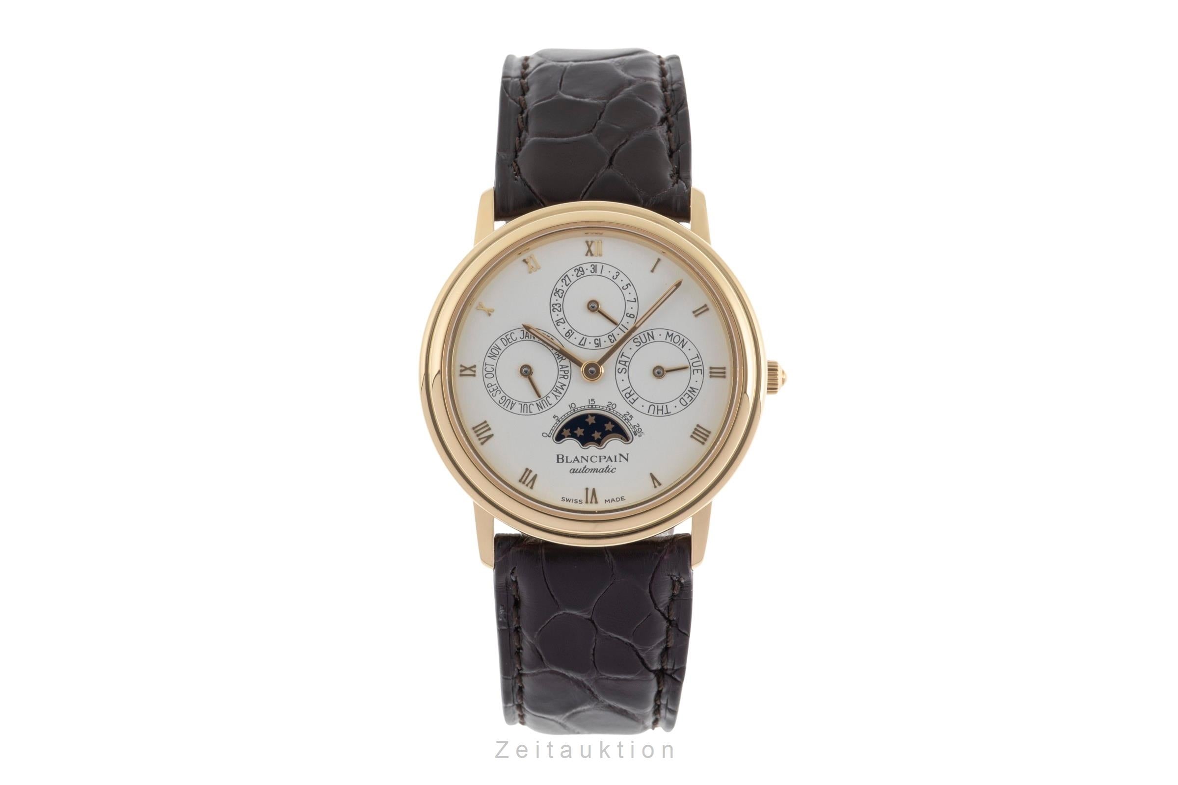 Blancpain Villeret 18k (0,750) Gold Automatik Herrenuhr Ref. 5395-1418  [2502415]