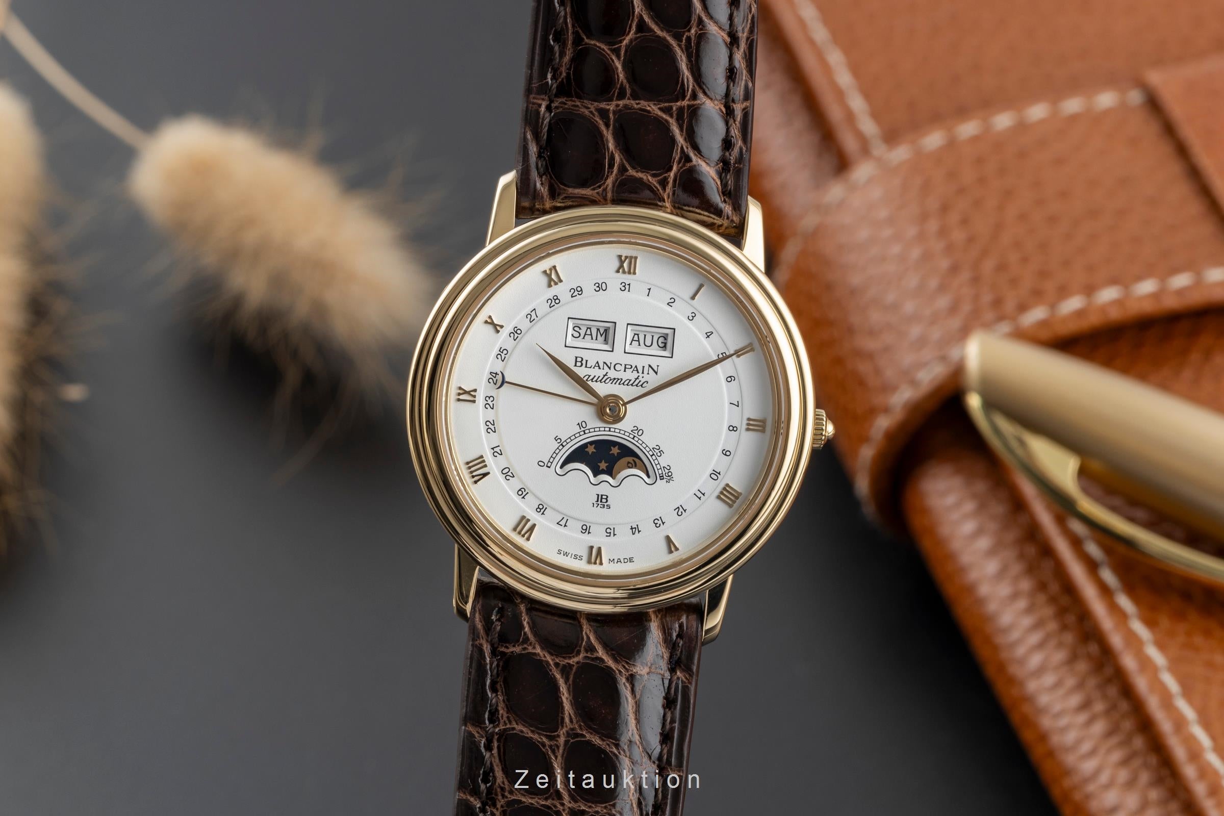Blancpain Villeret Triple Kalender Mondphase Stahl / Gold Automatik Ref. 6595  [2502417]