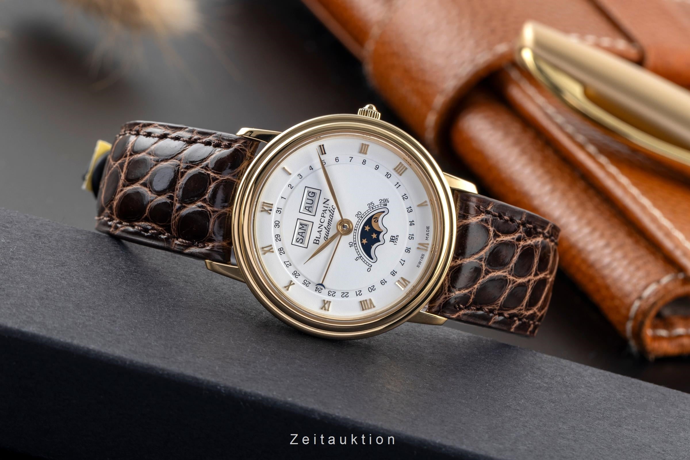 Blancpain Villeret Triple Kalender Mondphase Stahl / Gold Automatik Ref. 6595  [2502417]