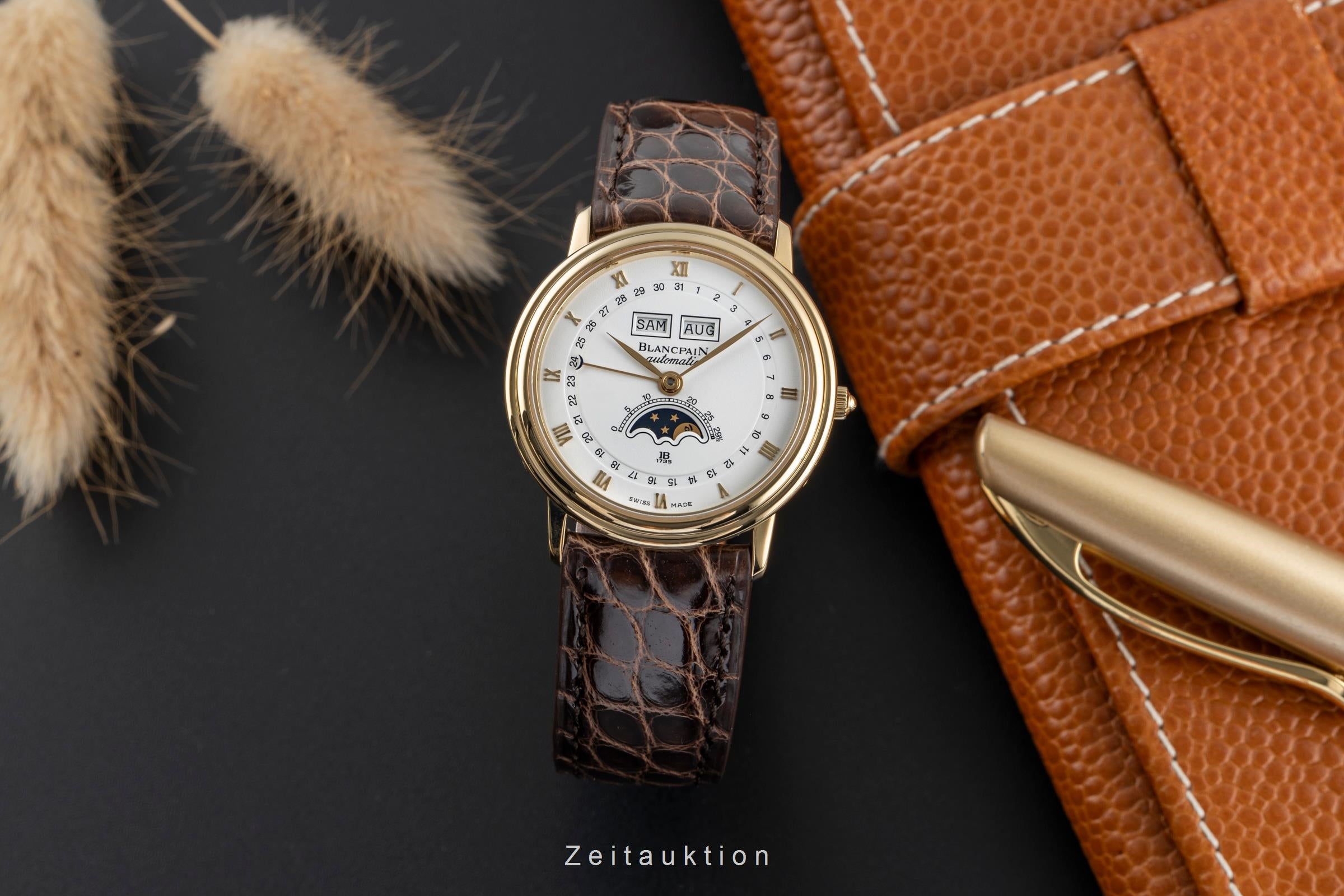 Blancpain Villeret Triple Kalender Mondphase Stahl / Gold Automatik Ref. 6595  [2502417]