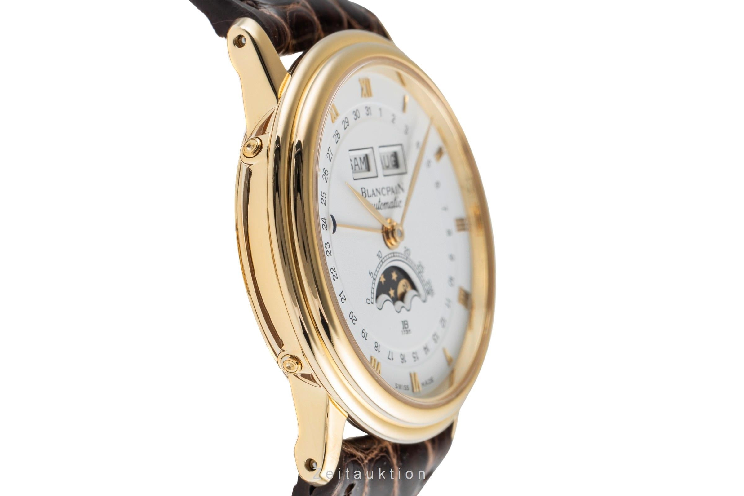 Blancpain Villeret Triple Kalender Mondphase Stahl / Gold Automatik Ref. 6595  [2502417]