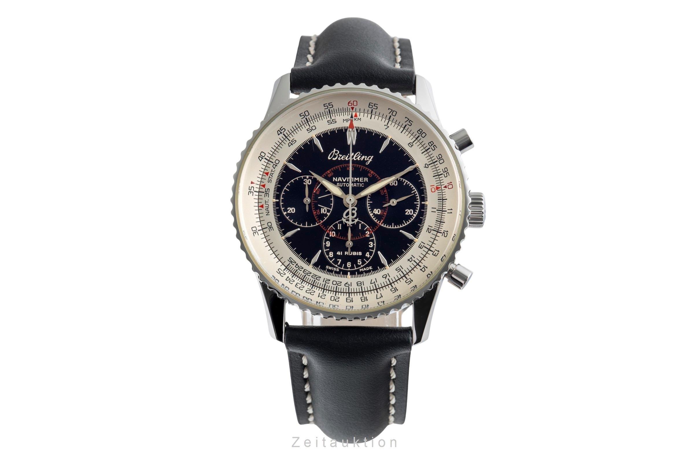 Breitling Montbrillant chronograph steel automatic Kal. B30 Ref