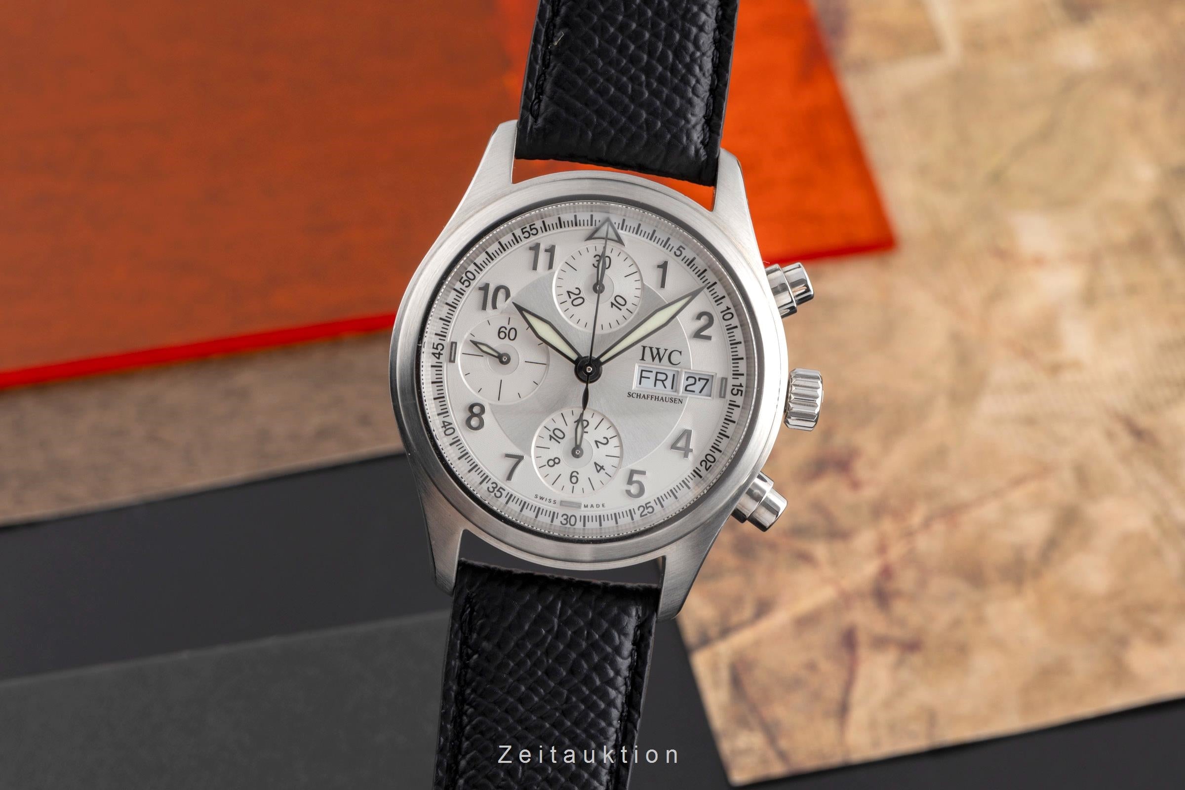 IWC Fliegerchronograph cronografo acciaio automatismo orologio da uomo IW370628  [2502421]