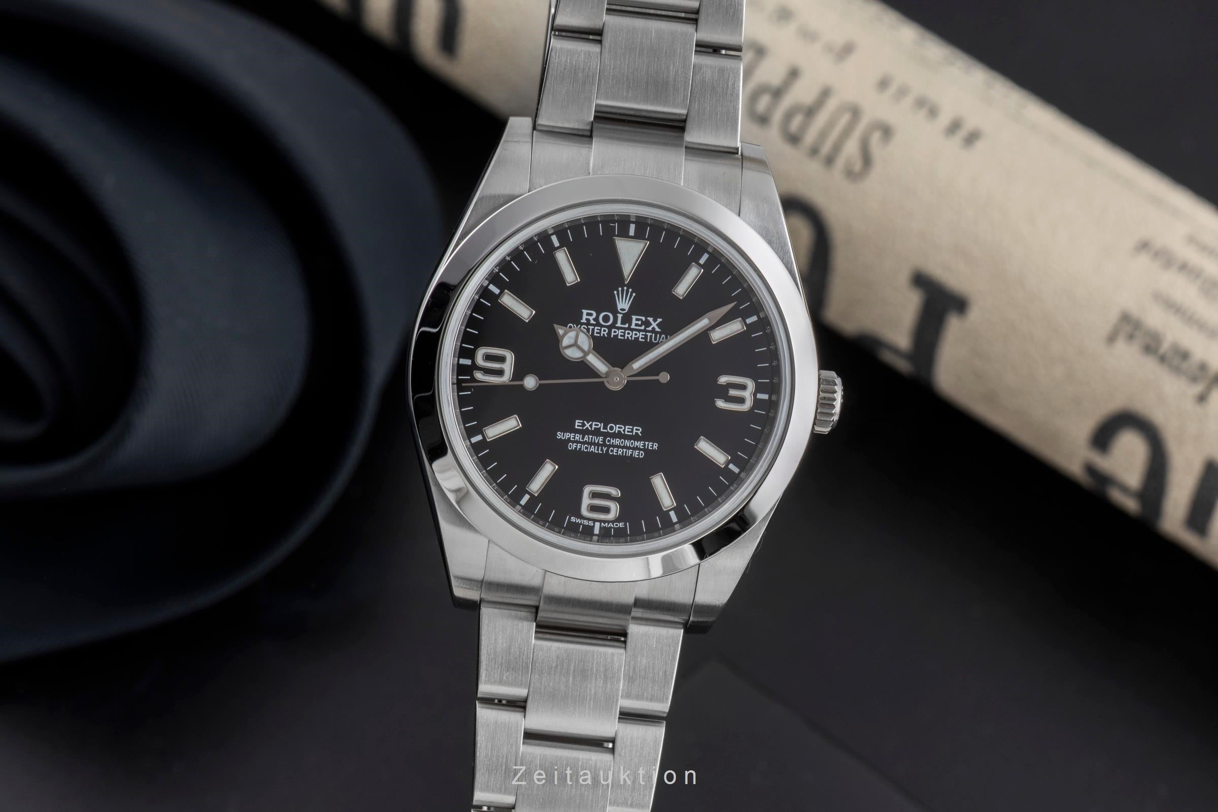 Rolex Explorer steel automatic men's watch 214270  [2502431]