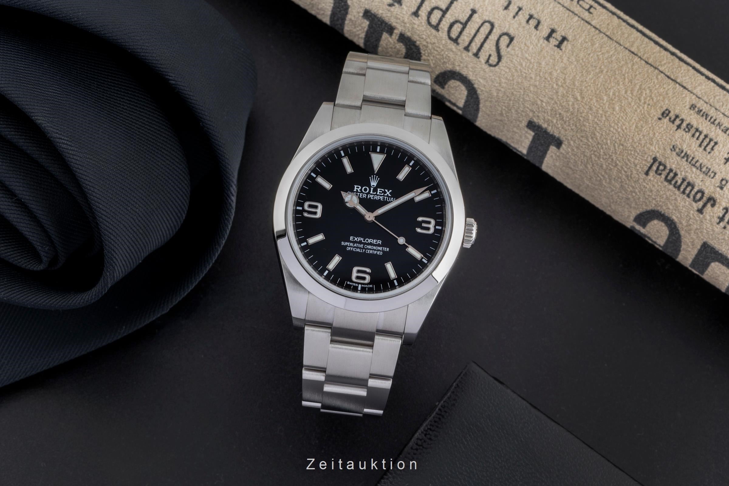 Rolex Explorer steel automatic men's watch 214270  [2502431]