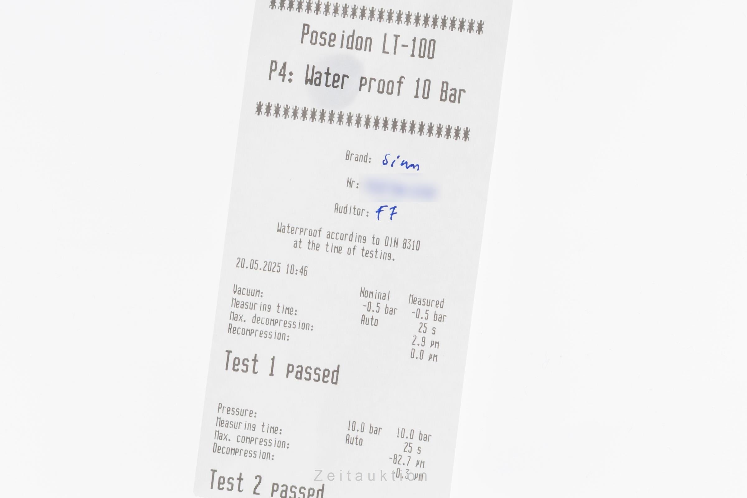 Sinn D1 Mission chronographe acier automatique montre pour hommes 140/42  [2502435]