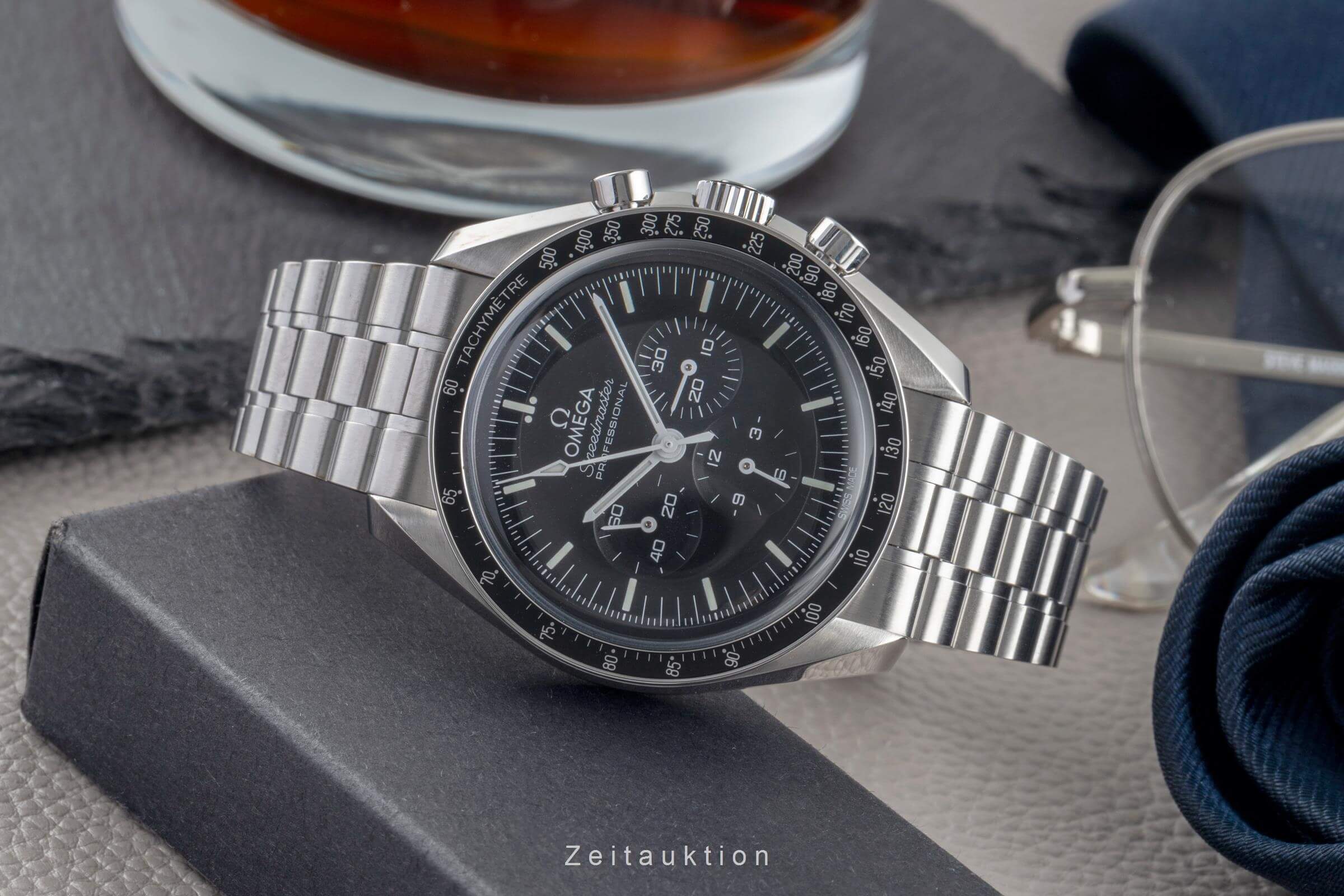 Omega Speedmaster Moonwatch cronografo acciaio carica manuale orologio da uomo 310.30.42.50.01.001 LP: 7600EUR  [2502437]