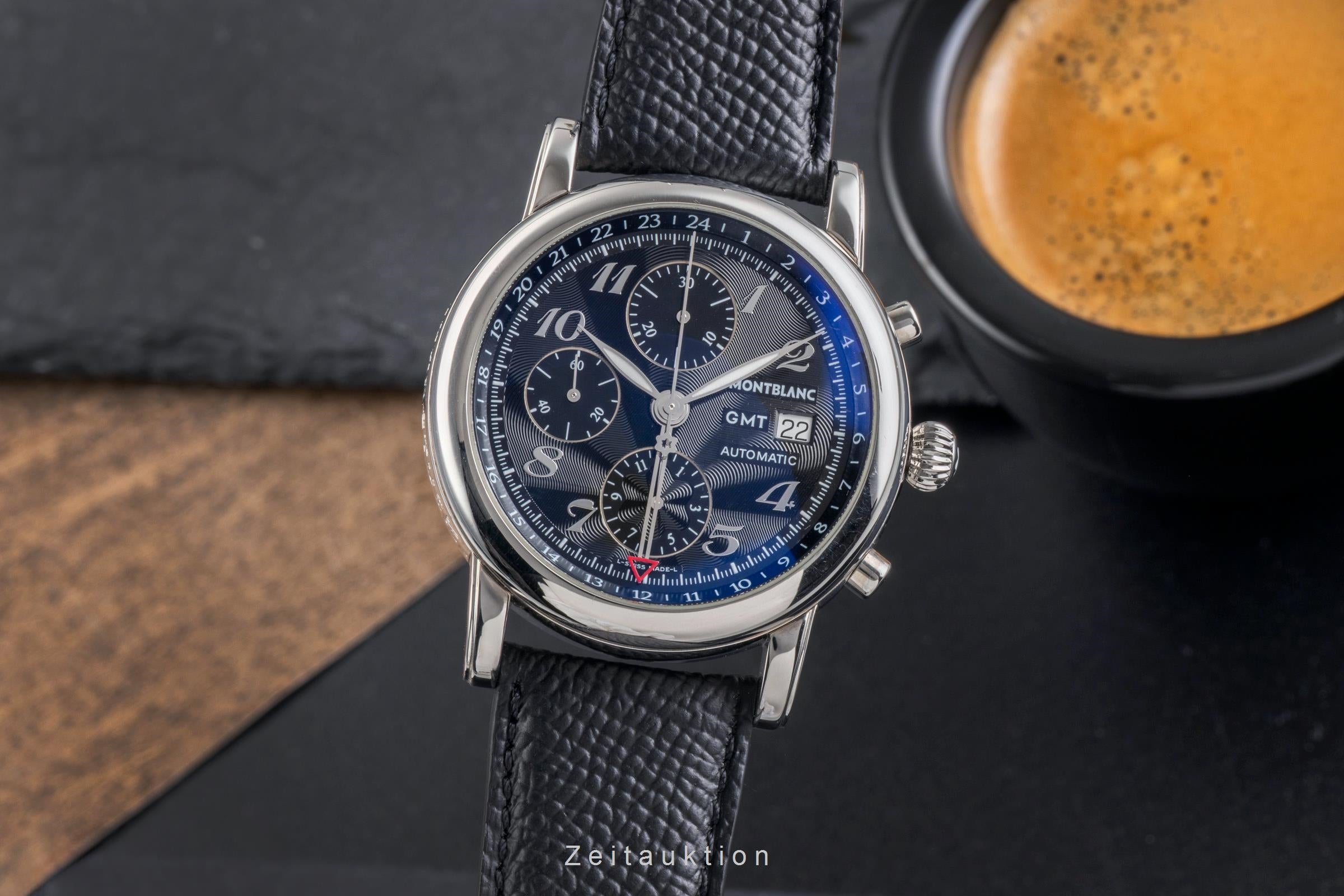 Montblanc Meisterstück cronógrafo acero automático reloj para caballeros 7067  [2502443]