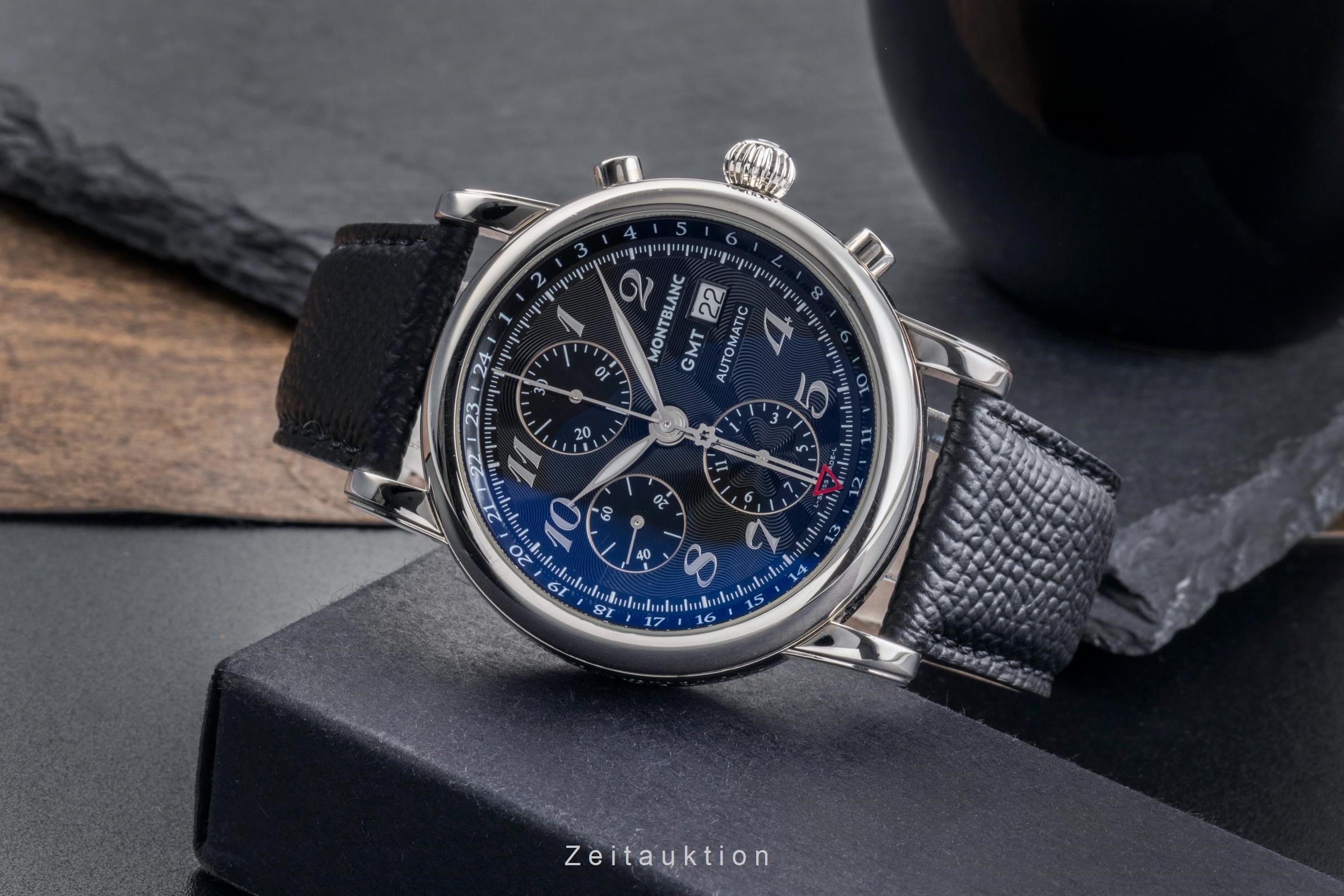 Montblanc Meisterstück cronógrafo acero automático reloj para caballeros 7067  [2502443]