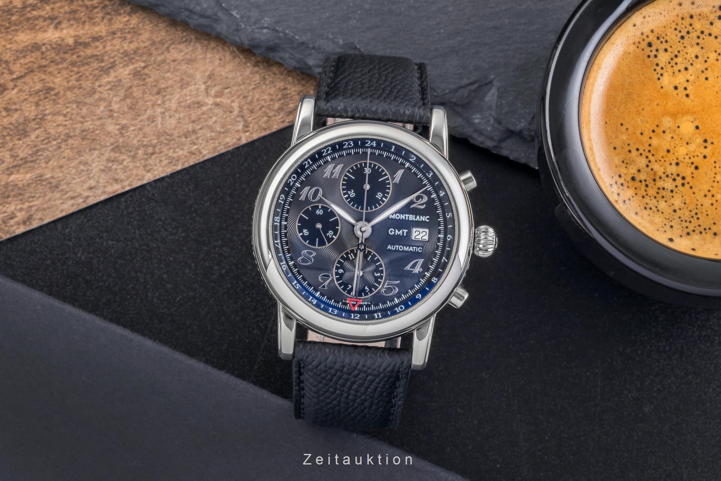 Montblanc Meisterstück cronógrafo acero automático reloj para caballeros 7067  [2502443]