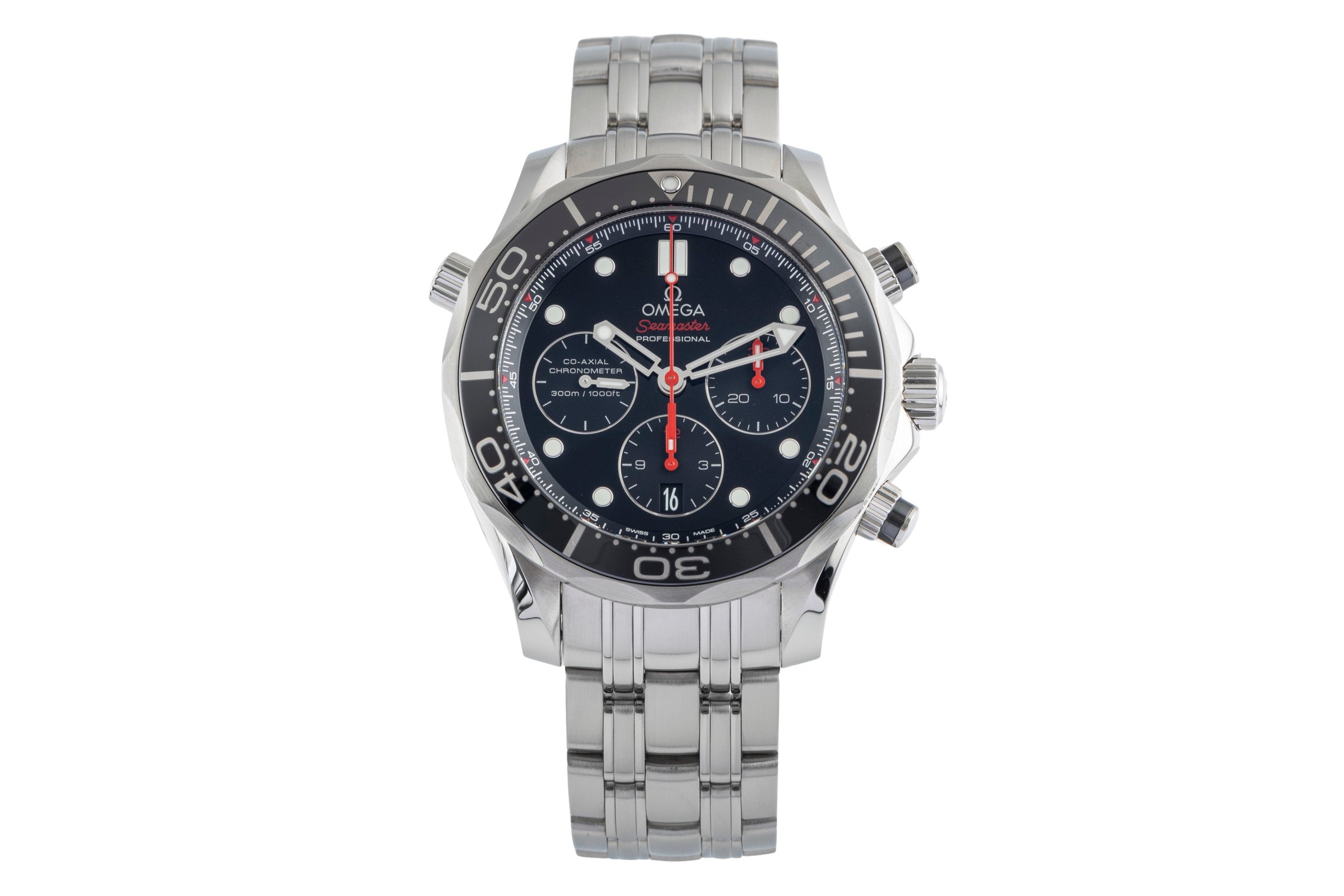 Omega Seamaster chronograph steel automatic men's watch 212.30.44.50.01.001  [2502446]