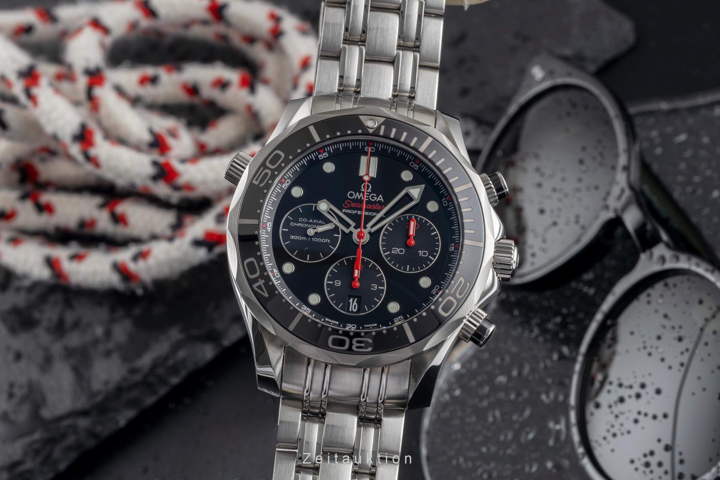 Omega Seamaster chronographe acier automatique montre pour hommes 212.30.44.50.01.001  [2502446]